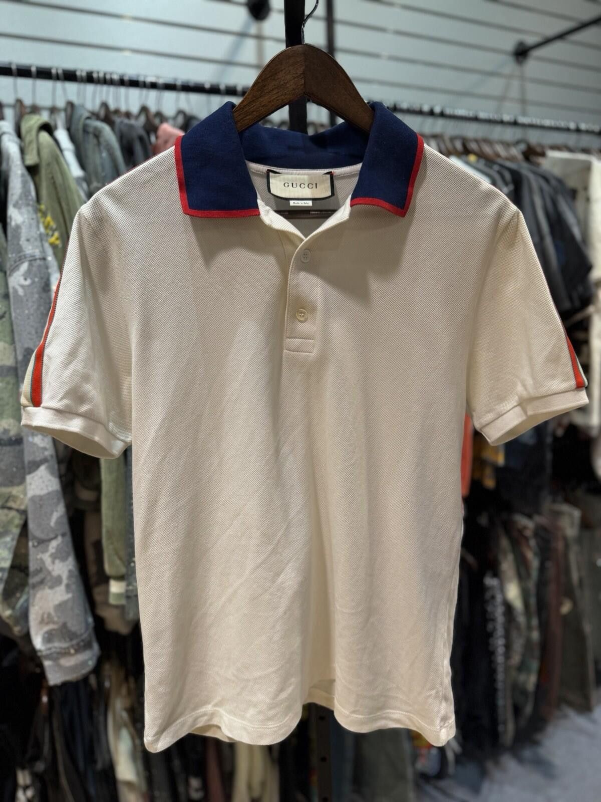 Gucci Gucci Polo T Shirt White Size Large $850 Retail Size US L / EU 52-54 / 3 - 1 Thumbnail