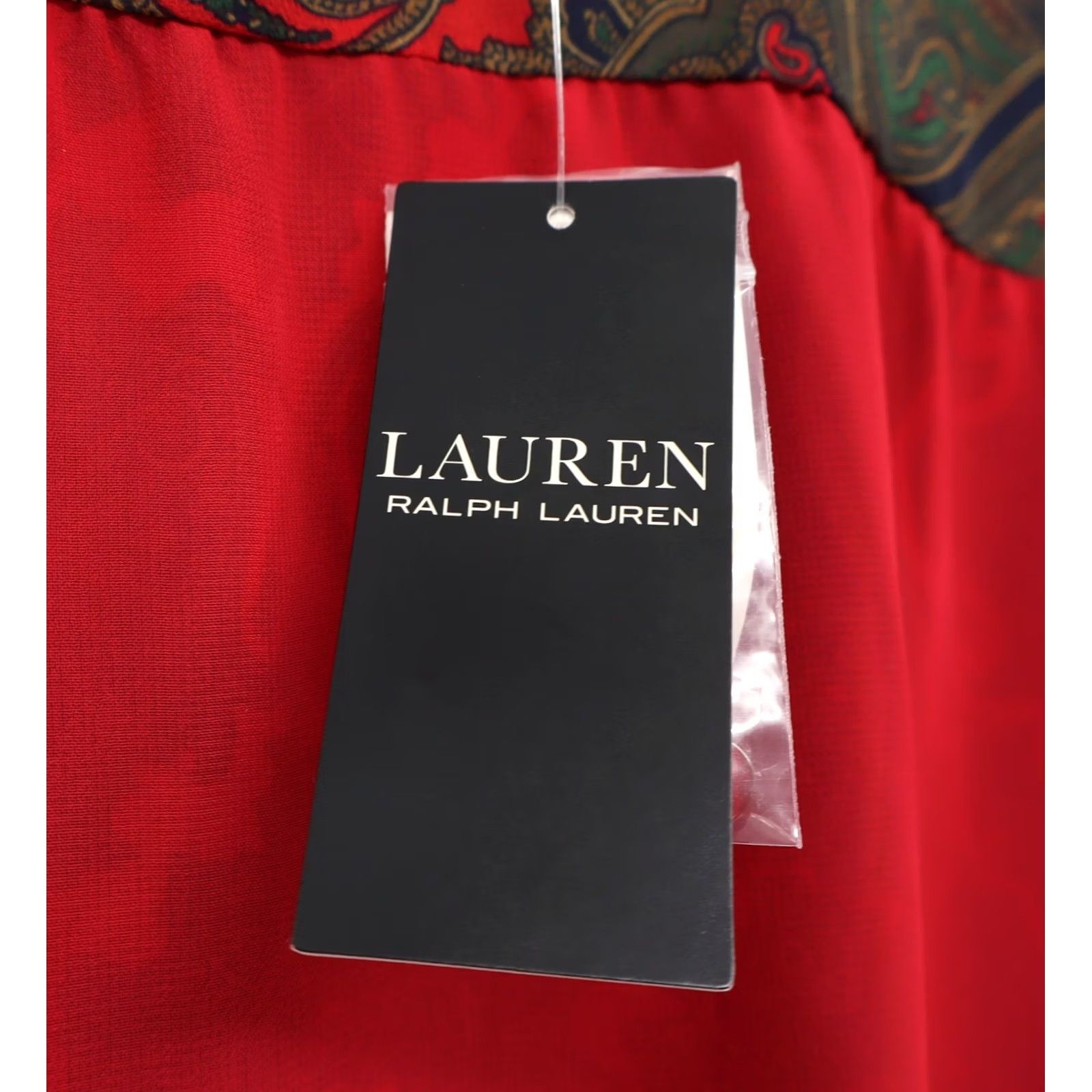 Ralph Lauren Lauren Ralph Lauren Paisley Georgette Tie Neck Shirt Blouse Black Label 2XL NEW Multicolor Polyester Damask Women's Shirt Tie Neck Blouse Size XXL / US 16-18 / IT 52-54 - 4 Thumbnail