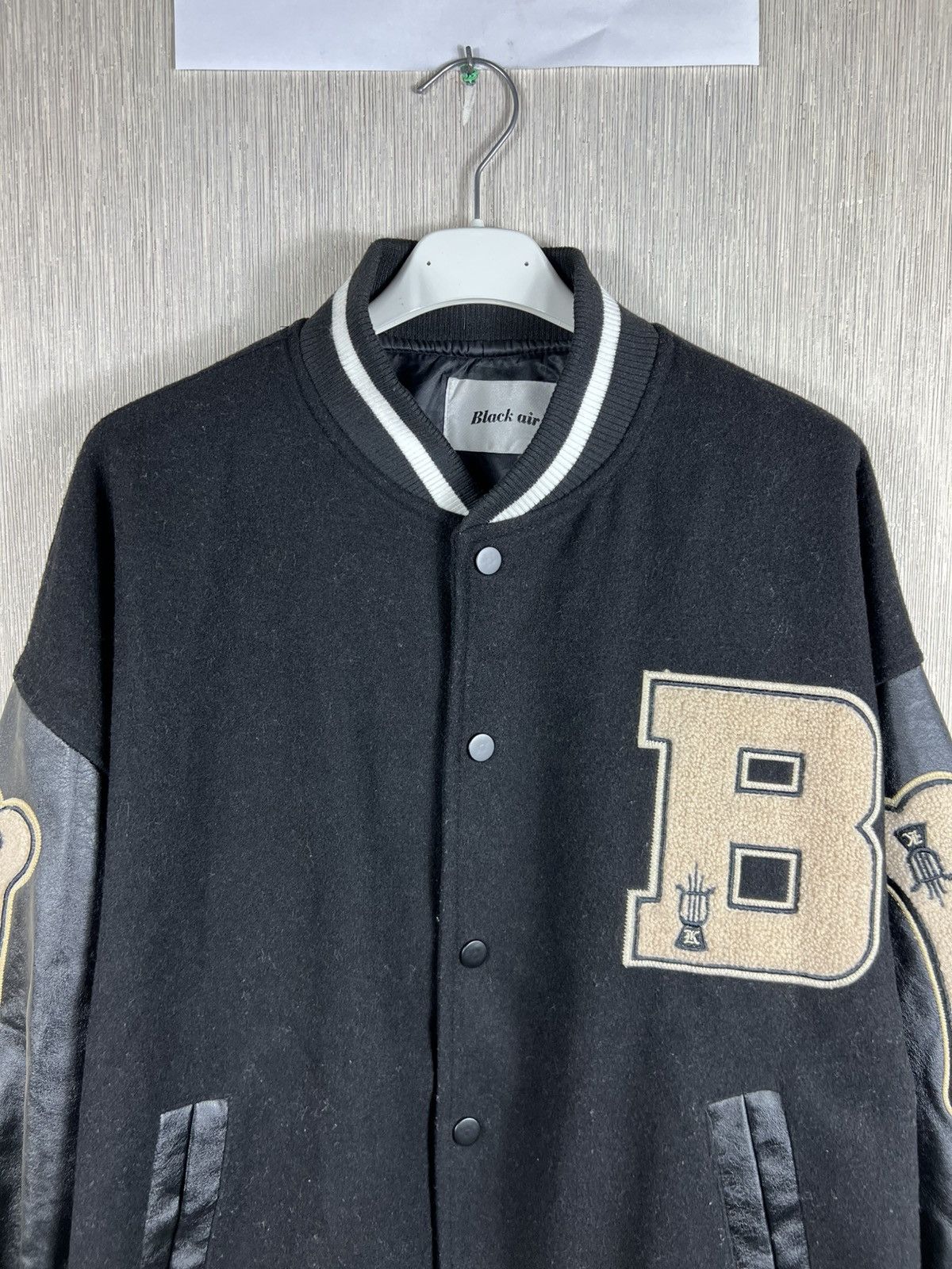 Japanese Brand Made Extreme leather wool varsity jacket kapital bones boxy Size US L / EU 52-54 / 3 - 5 Thumbnail