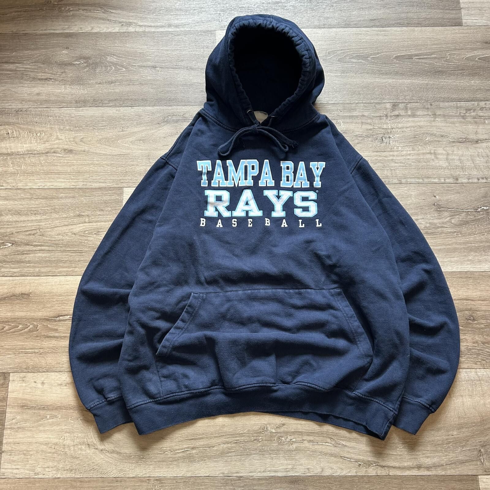 The Unbranded Brand Vintage y2k Tampa Bay Rays Baseball Hoodie Sweatshirt XL Size US L / EU 52-54 / 3 - 1 Thumbnail
