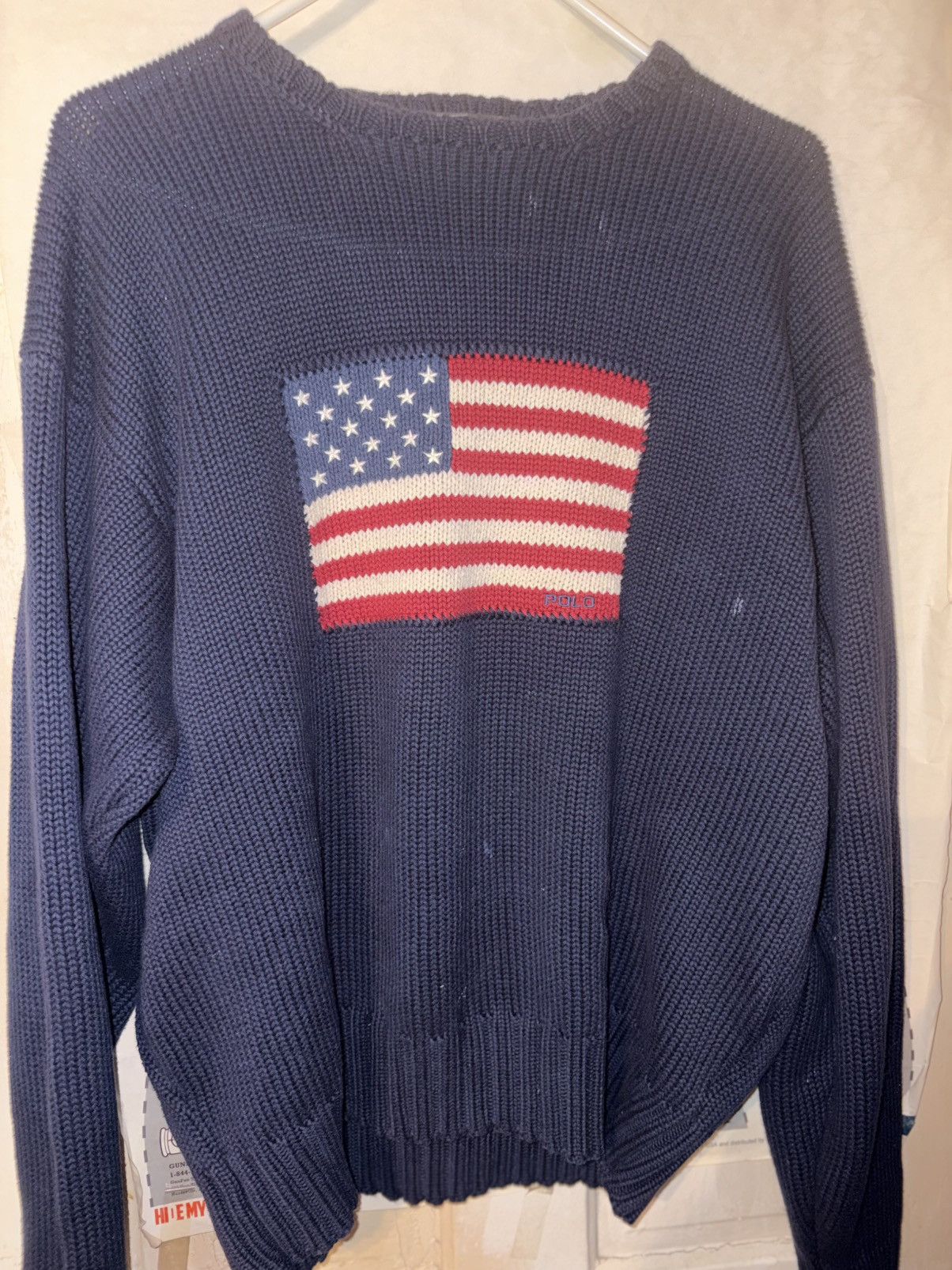 Polo Ralph Lauren Ralph Lauren Vintage Flag sweater In XL Size US XL / EU 56 / 4 - 5 Thumbnail