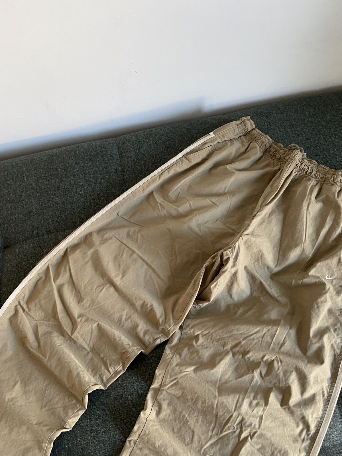 Nike Nike Vintage Nylon Drill Pants Striped Baggy Wide Japanese Size US 34 / EU 50 - 3 Thumbnail
