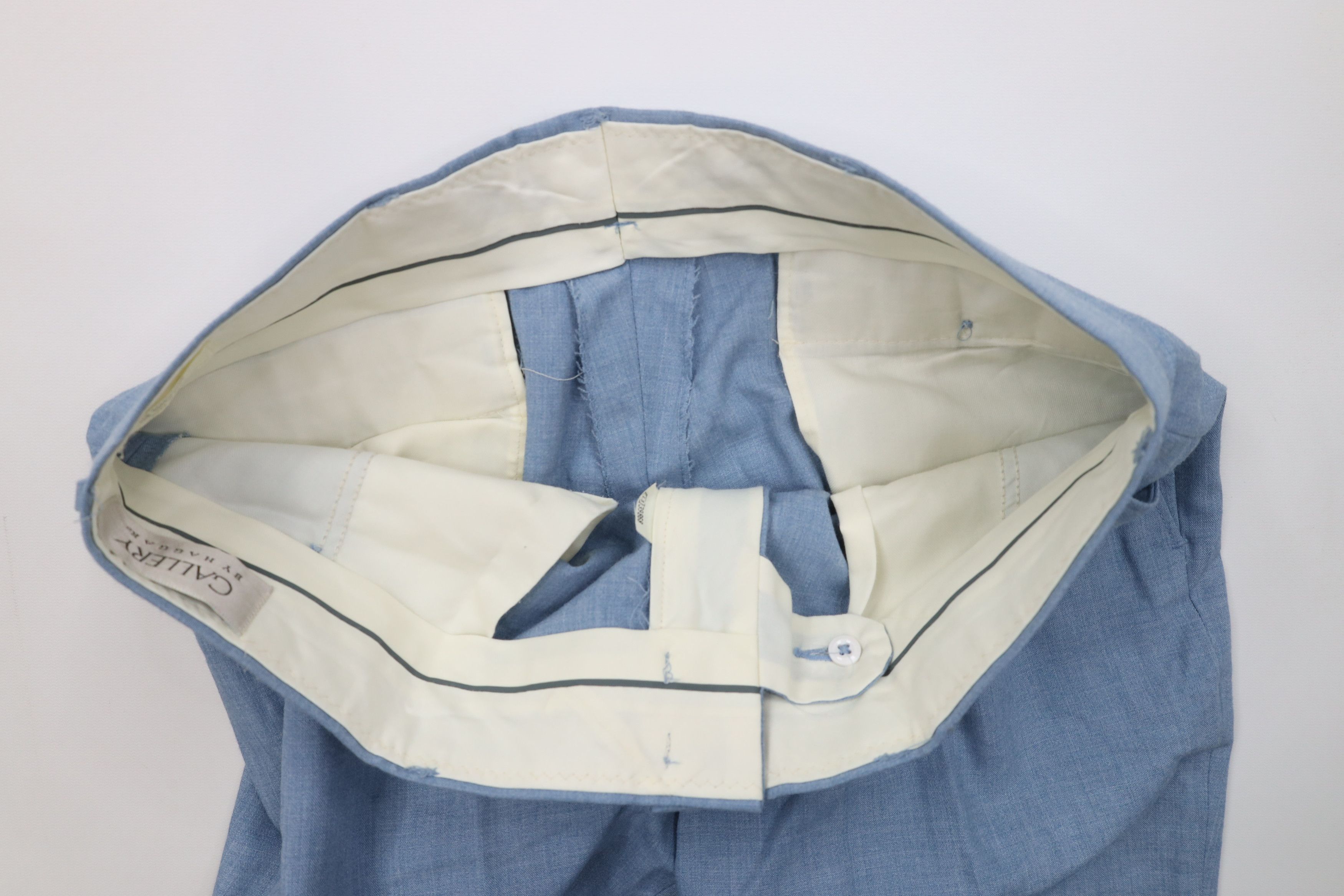 Vintage Vintage 70s Blend Chambray Wide Leg Chino Pants USA Size US 34 / EU 50 - 7 Thumbnail
