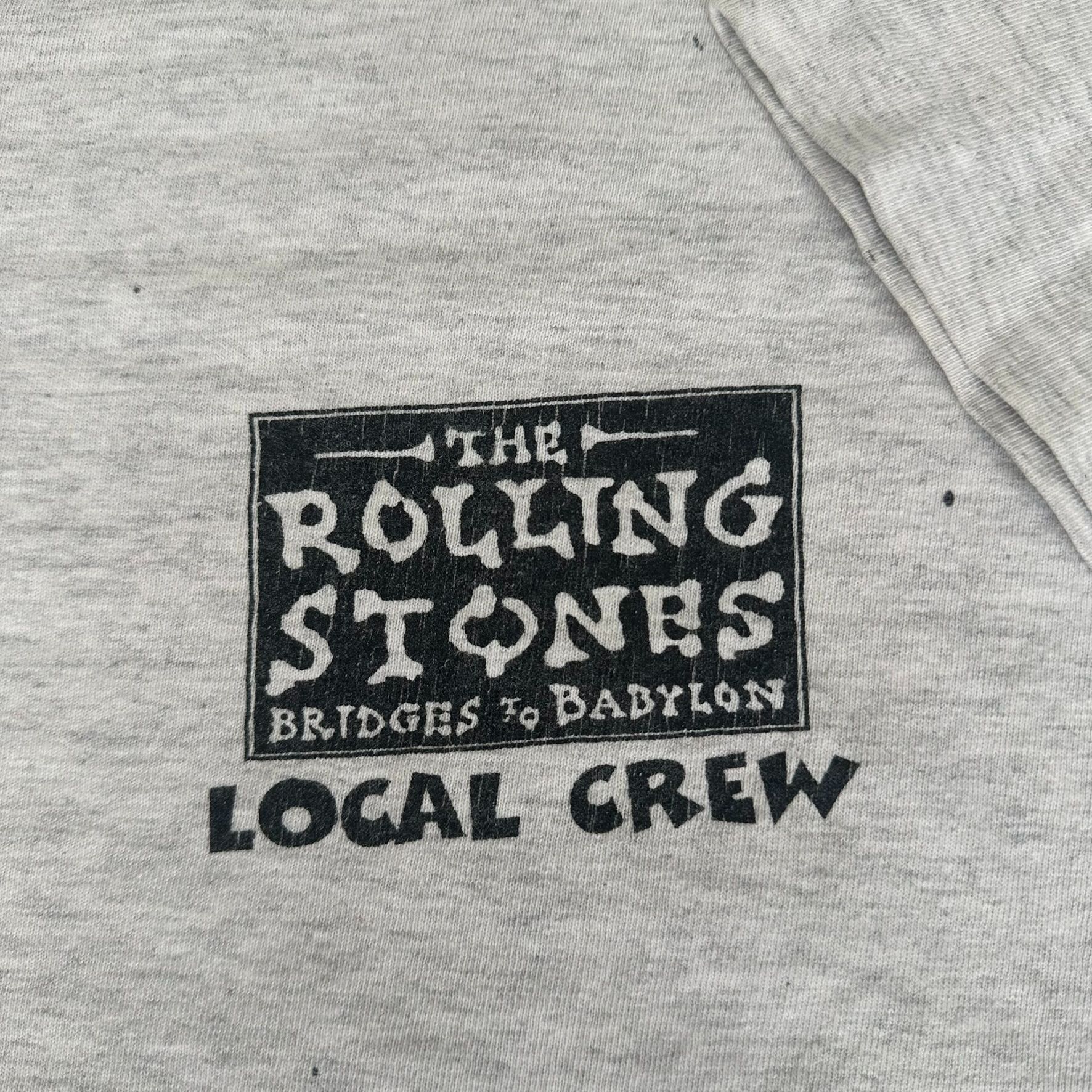 The Rolling Stones Vintage 90s Rolling Stones Tour Crew T-Shirt Bridges to Baby Size US XL / EU 56 / 4 - 3 Thumbnail