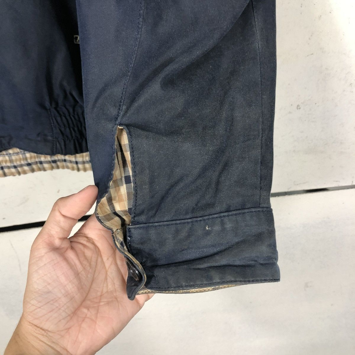 Japanese Brand 🔥VINTAGE BOMBER JACKET REVERSIBLE AQUASCUTUM OF LONDON Size US L / EU 52-54 / 3 - 19 Thumbnail