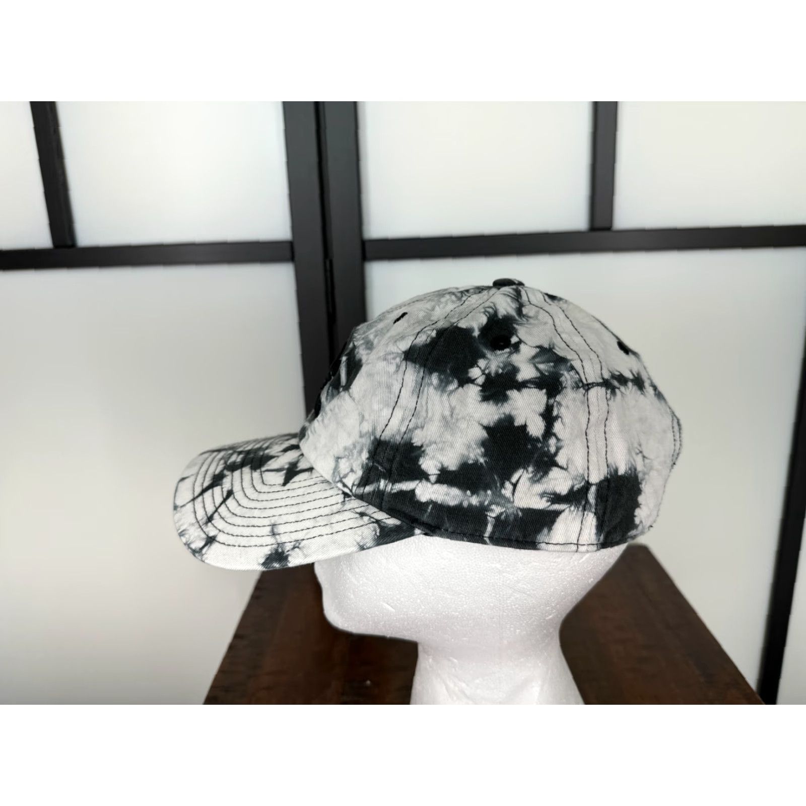 Adidas Adidas Hat Cap Strap Back Womens One Size White Black Tie Dye 100% Cotton Twill Shirt Snapback Womens Beach Aloha Logo Adjustable Size ONE SIZE - 4 Thumbnail