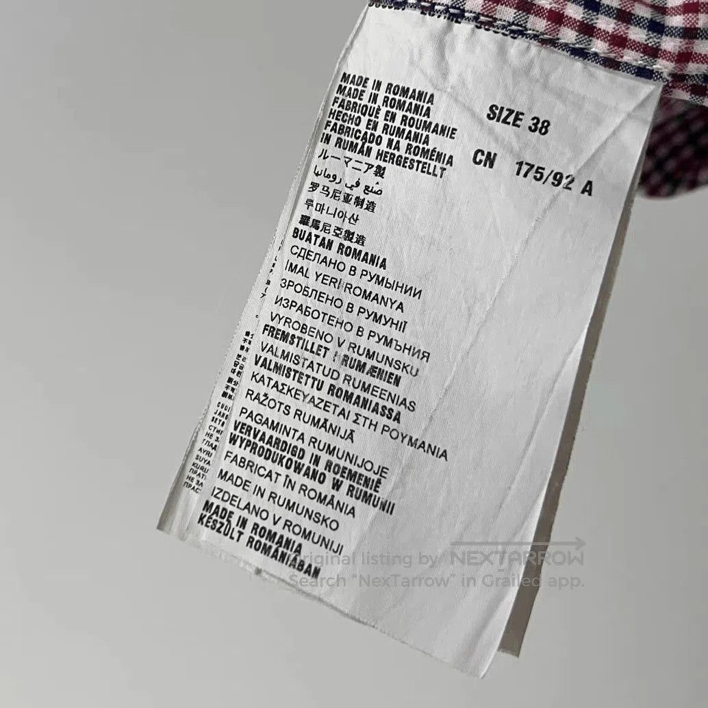 Prada Sz 38 Prada Plaid Joint Logo Shirt. Size US M / EU 48-50 / 2 - 6 Thumbnail