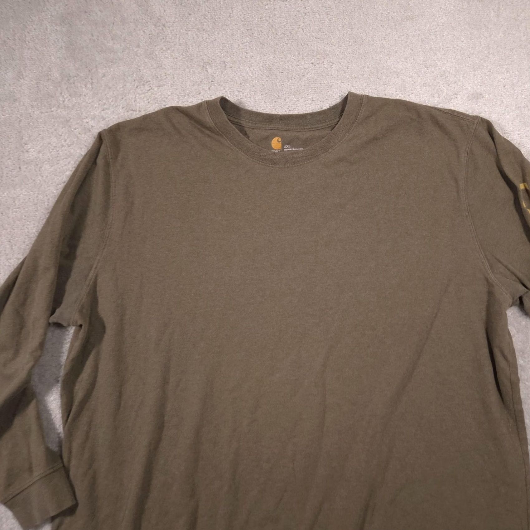 Carhartt Carhartt Mens 2XL Green Long Sleeve Workwear Shirt Graphic Tee Tagless Size US XXL / EU 58 / 5 - 2 Thumbnail
