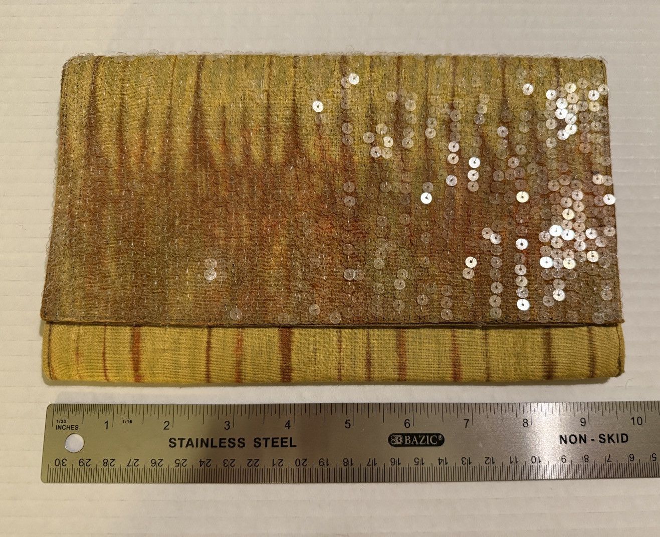 Other Roberta Freymann Gold Sequin Vintage Clutch Purse Handbag Size ONE SIZE - 3 Thumbnail