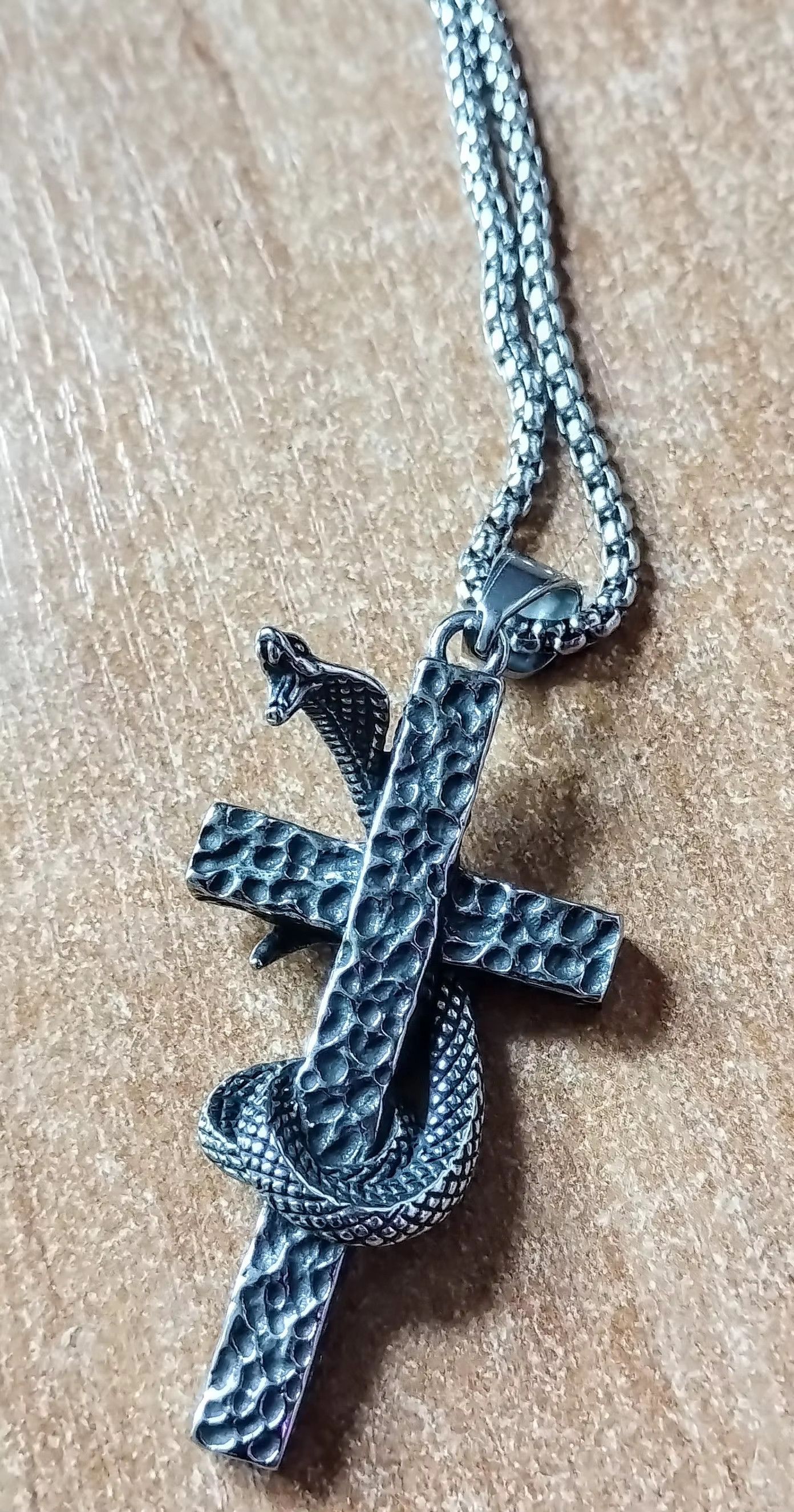 Other Cross Cobra Snake Pendant Accessories Necklace Gifts Size ONE SIZE - 2 Thumbnail