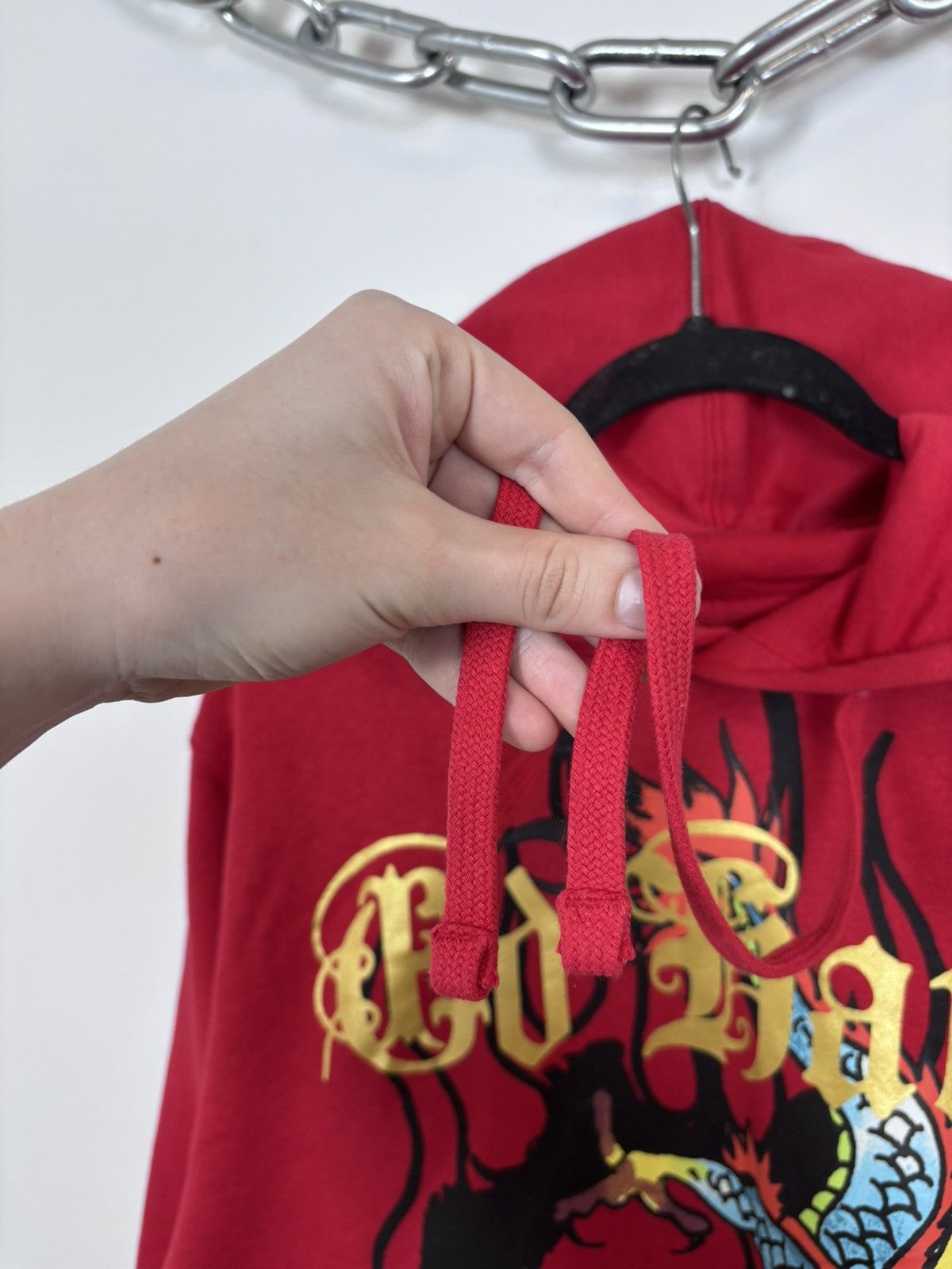 Ed Hardy Ed Hardy NWT Chinese Dragon Tattoo Big Logo Red Hype Hoodie Size US XL / EU 56 / 4 - 3 Thumbnail