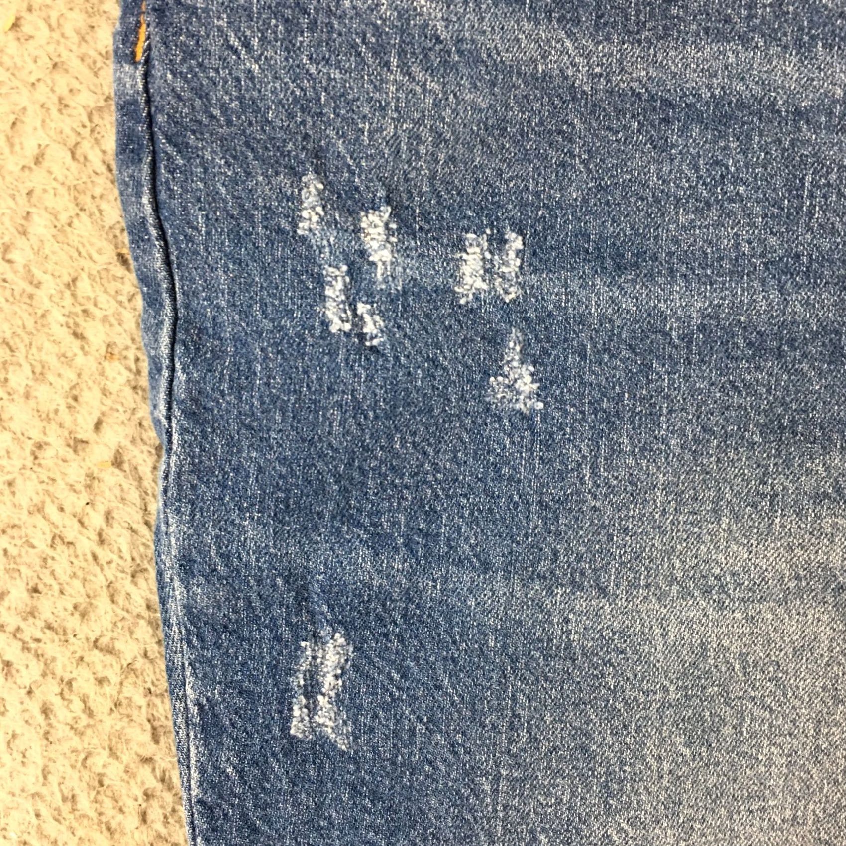 Vintage Universal Thread Jeans Womens 17R Straight Jeans High Rise Button Fly Blue Denim Vintage? No Size 38" / US 16 / IT 52 - 5 Thumbnail