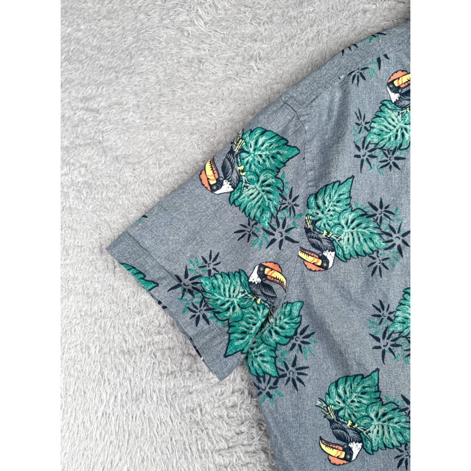 Vintage Urban Pipeline Shirt Men’s XL Blue Green Floral Button-Up Cotton Blend Size US XL / EU 56 / 4 - 3 Thumbnail