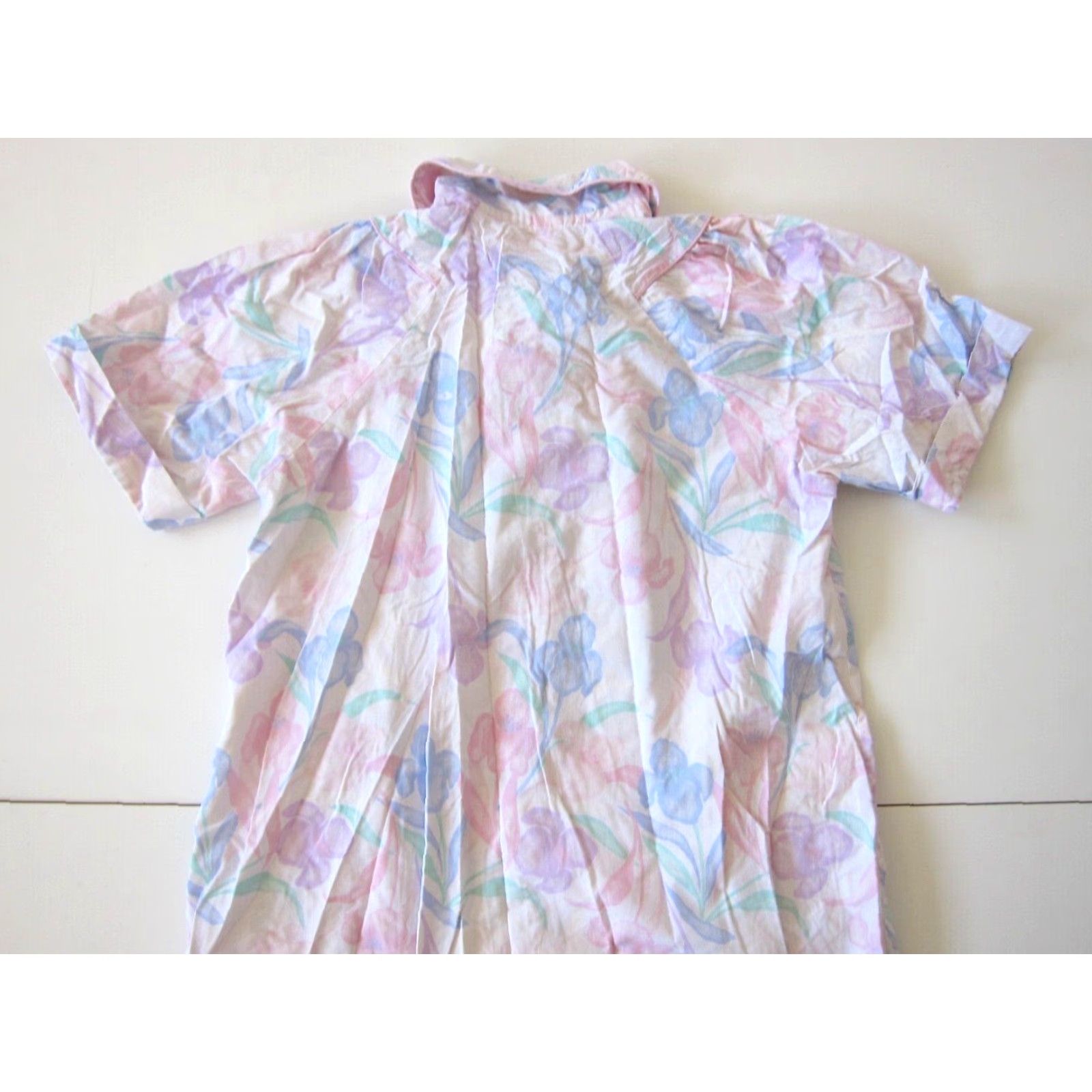 Pinko VINTAGE Coffee Casual Cotton Pink Floral Button Down Pocket Maxi House Dress M Size M / US 6-8 / IT 42-44 - 6 Thumbnail