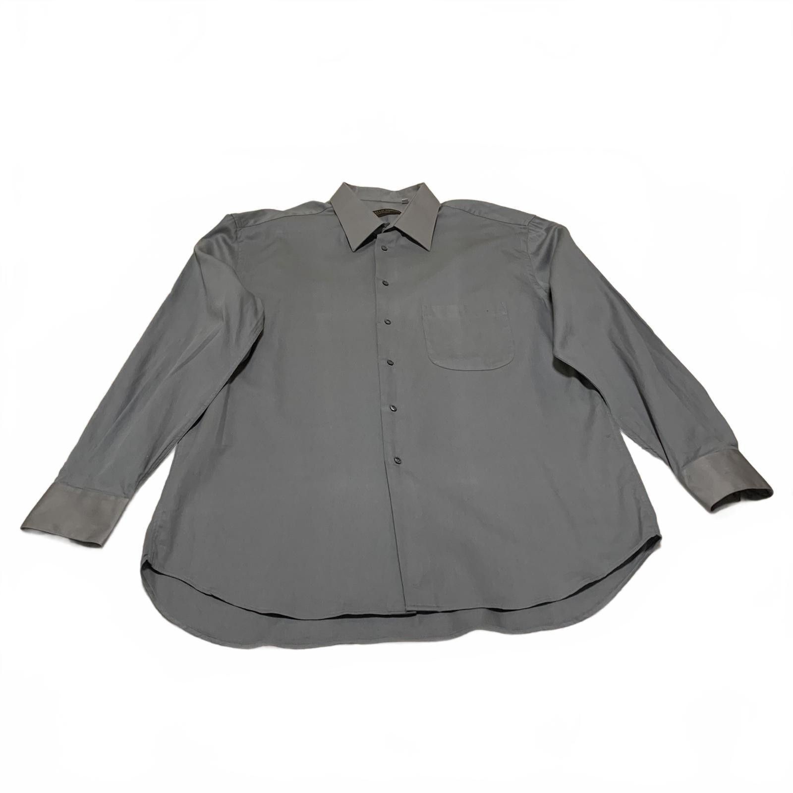 Other Marcello Toscani Men's 17.5 Gray Long Sleeve Dress Shirt Size US M / EU 48-50 / 2 - 11 Thumbnail