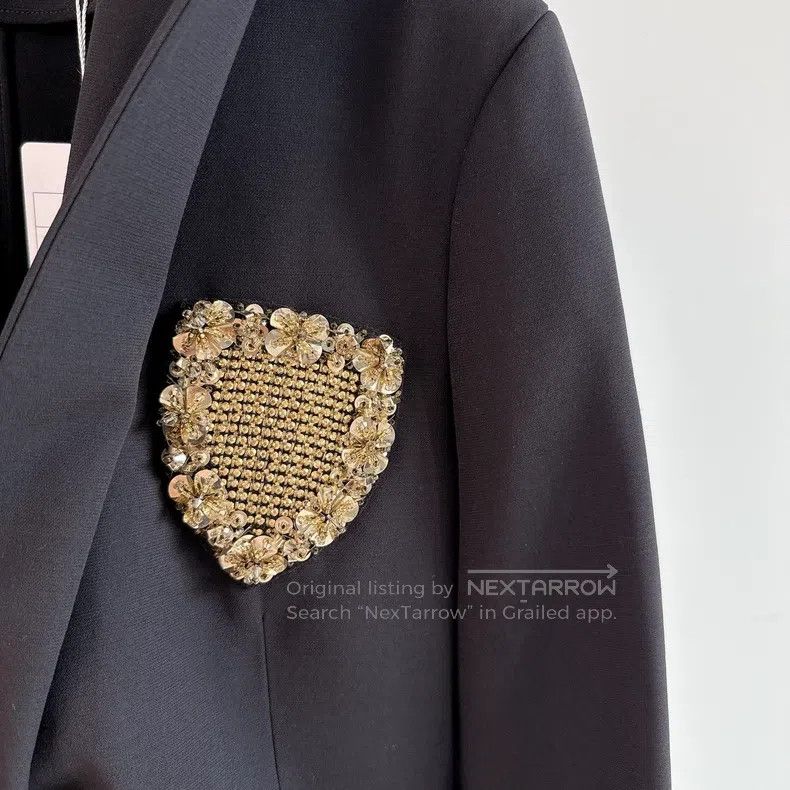 Dior Dior Black shield suit jacket Size M / US 6-8 / IT 42-44 - 3 Thumbnail