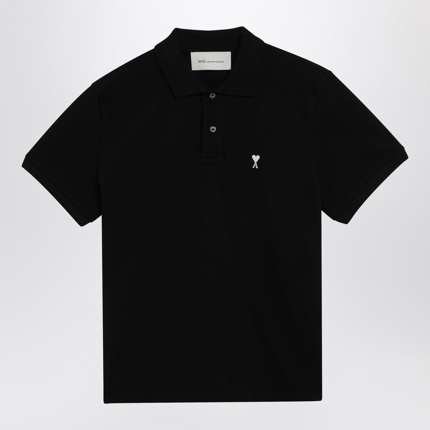 AMI Ami Paris Black Ami De Coeur Polo Size US L / EU 52-54 / 3 - 1 Thumbnail