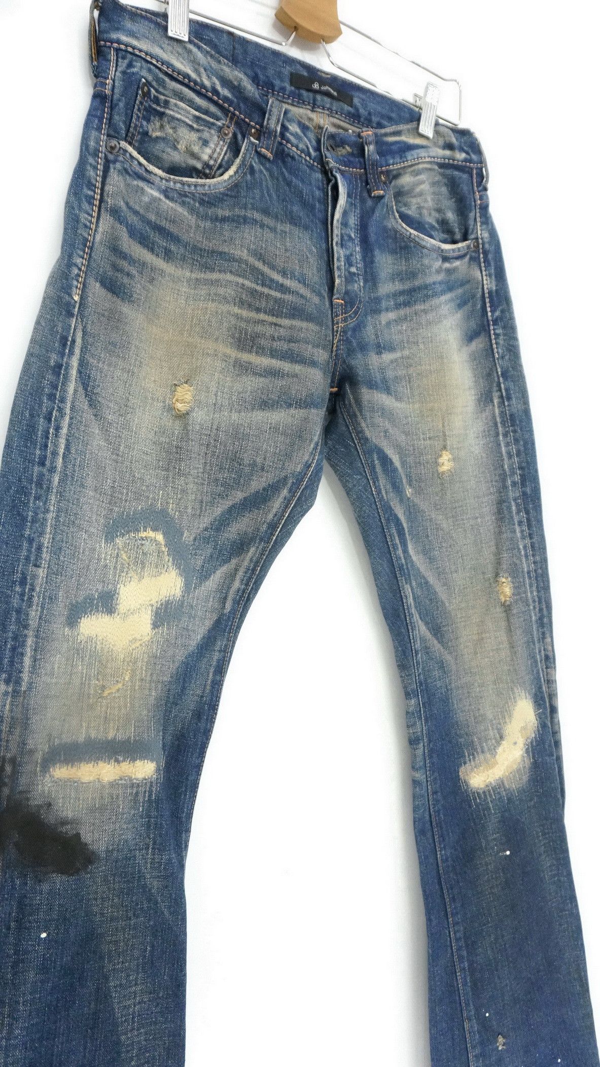If Six Was Nine 🔴JOHN BULL🔴 Mudwash Distressed Selvedge Vintage Jeans Size US 30 / EU 46 - 2 Thumbnail