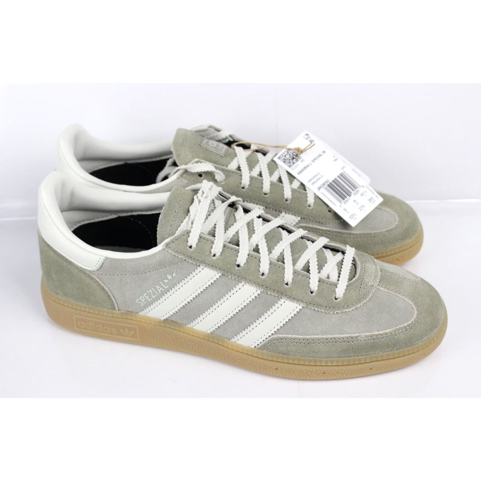Adidas adidas Women's Handball Spezial Sneakers Size 10.5 Gray Pebble JR0850 Shoes Sneaker Adult Womens Size US 11 / IT 41 - 2 Thumbnail