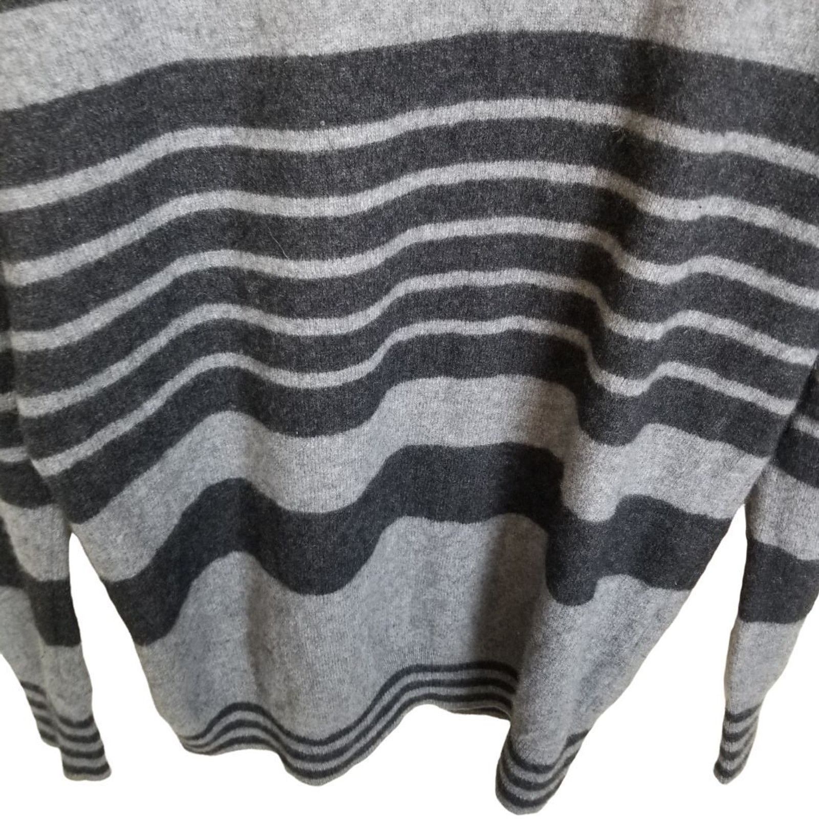 Equipment Equipment Womens Striped Cashmere Sweater Size L Preppy Size L / US 10 / IT 46 - 3 Thumbnail