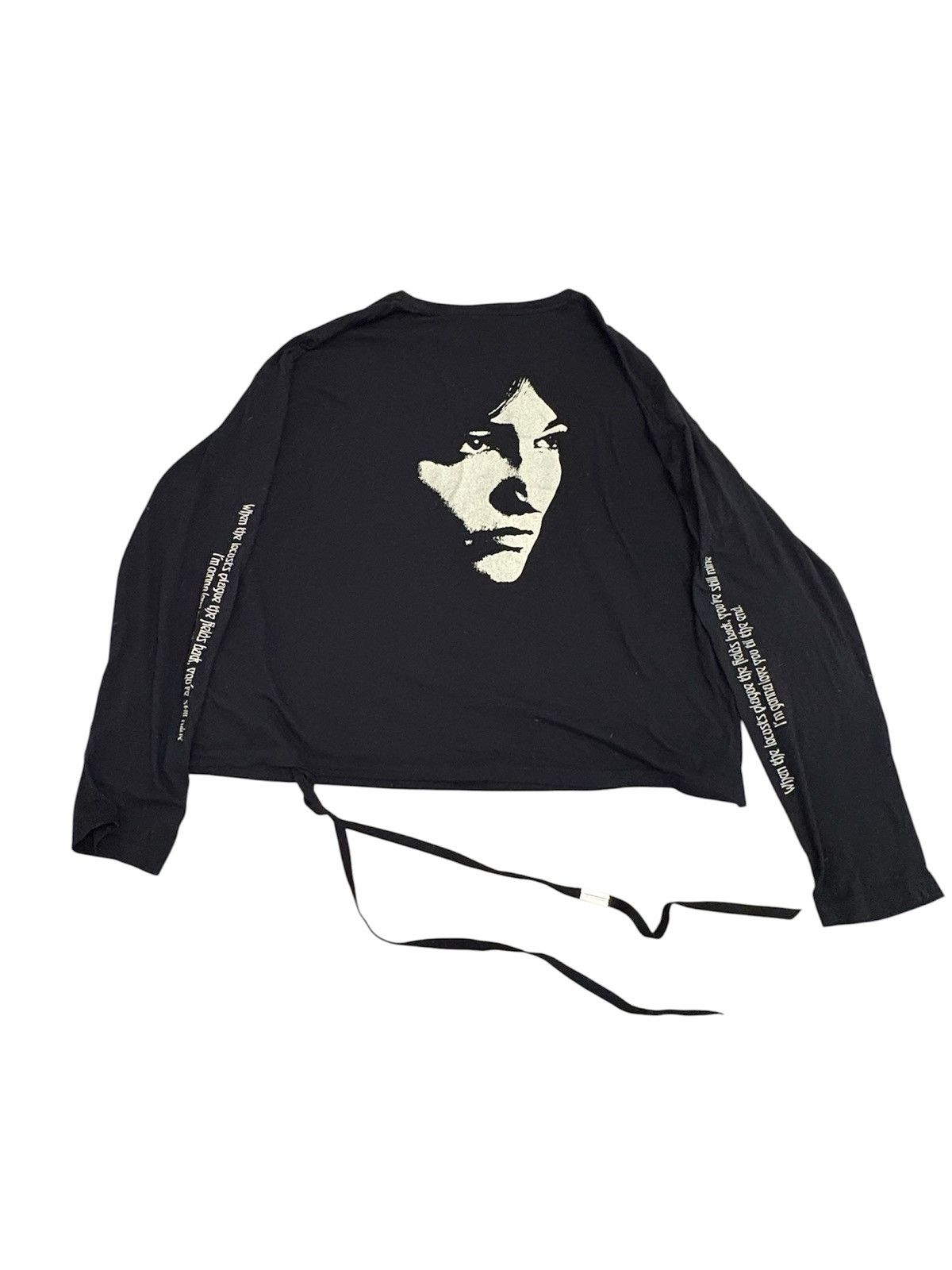 Ann Demeulemeester Archive 2009 two tones long sleeves tee | Grailed