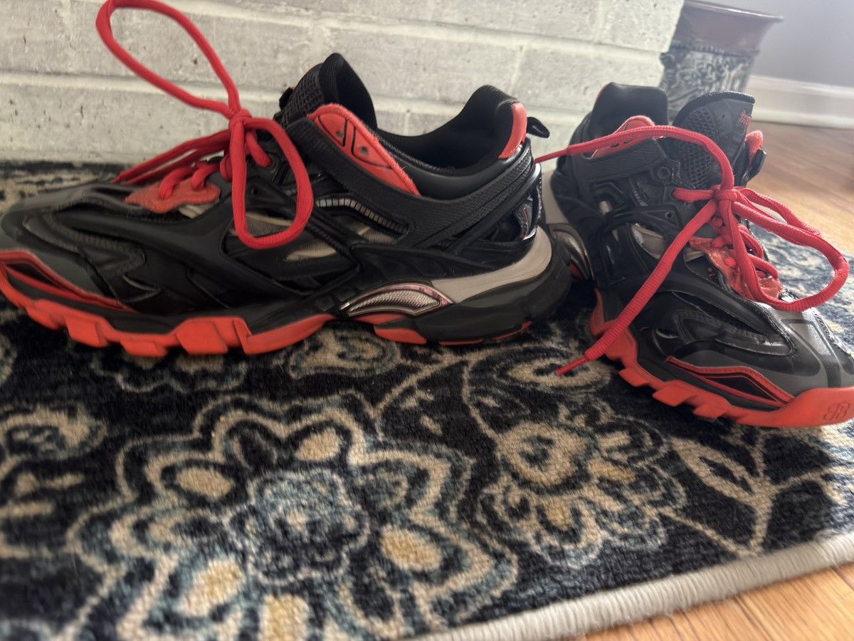 Balenciaga Balenciaga track.2 black red grey Size US 11 / EU 44 - 4 Thumbnail