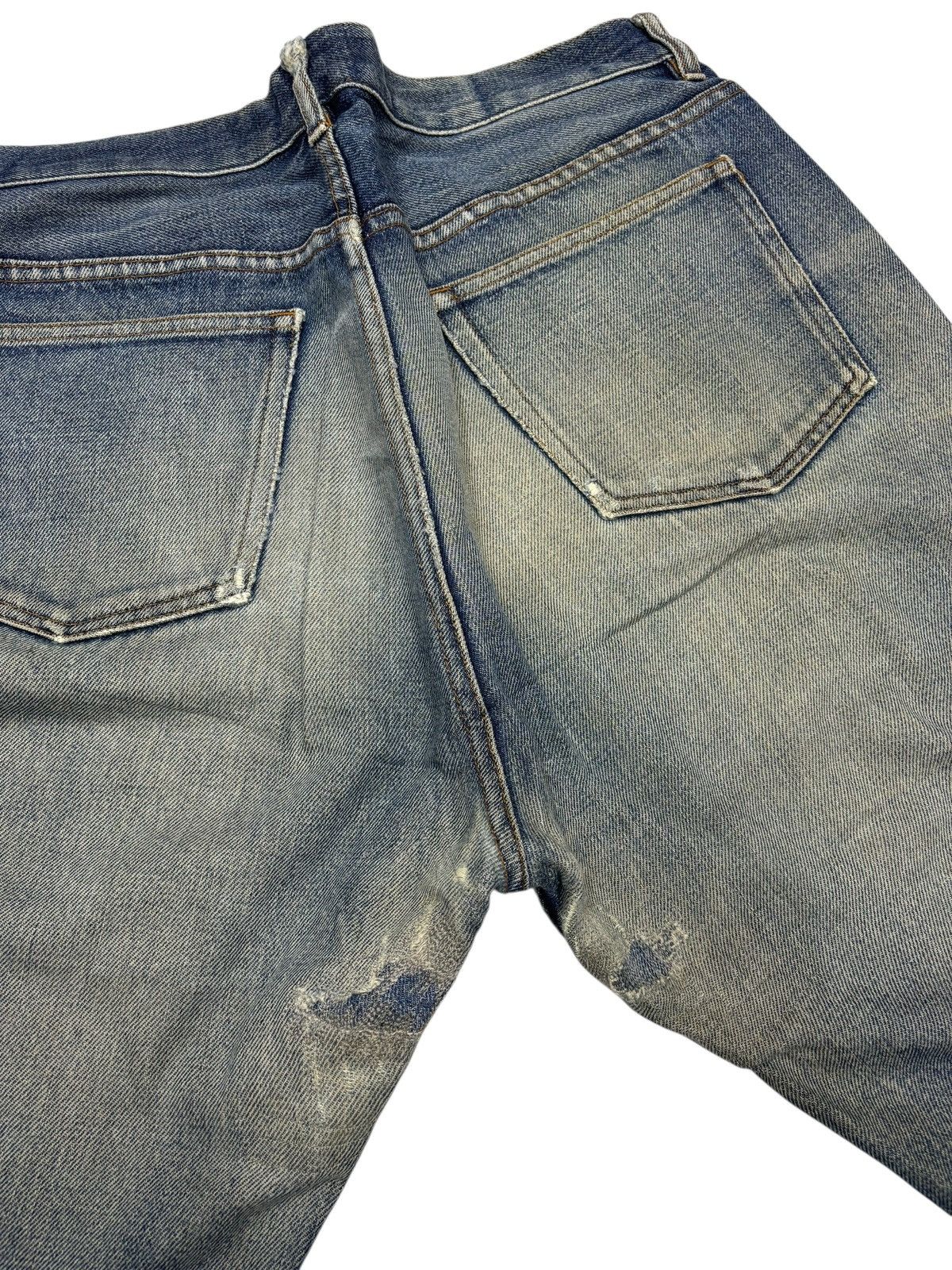 A.P.C. A.P.C Selvedge Distressed Repair Jeans Size US 32 / EU 48 - 12 Thumbnail