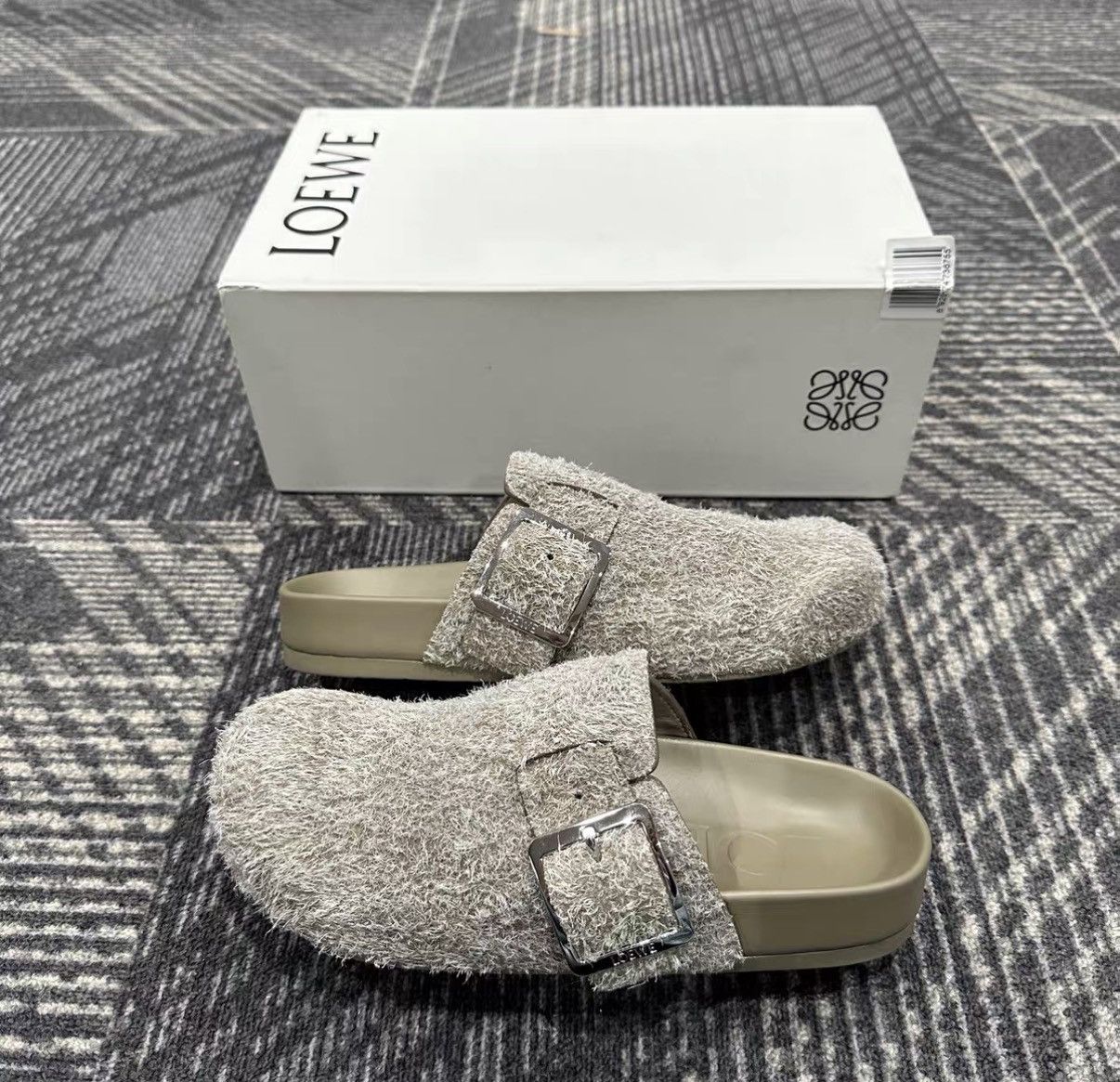 Loewe Loewe Ease Buckle Suede Birkenstock Mules J42 Size US 8 / IT 38 - 4 Thumbnail