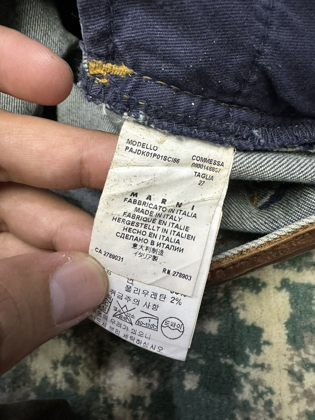 Marni VINTAGE MARNI POLKADOT PRINT CIGARETTE JEANS PANTS SIZE 34 Size 34" / US 12 / IT 48 - 11 Thumbnail