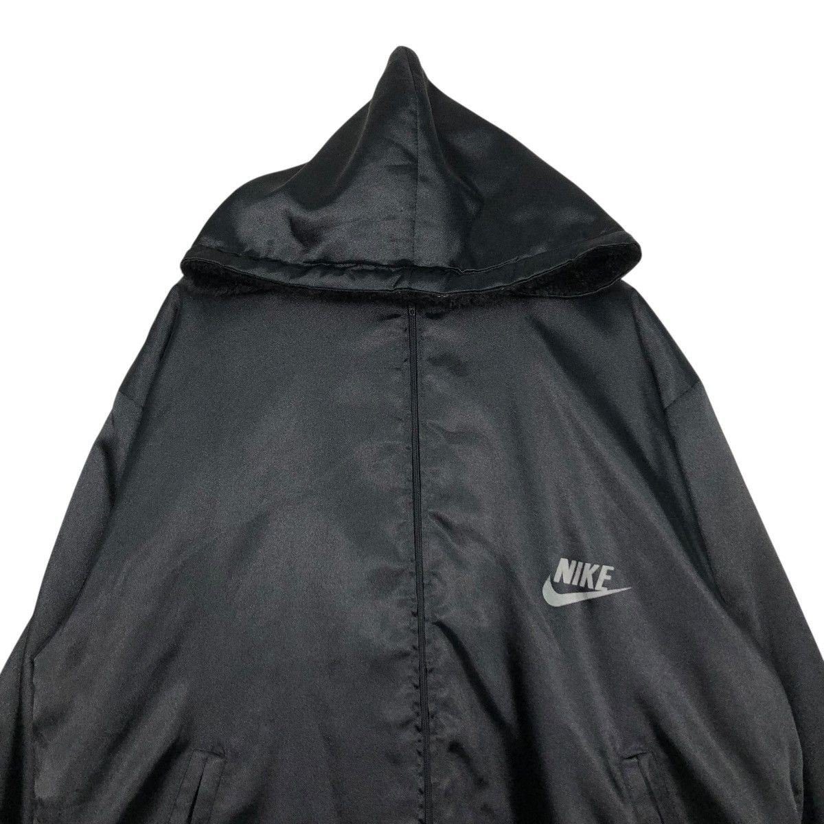 Nike 🔥VINTAGE NIKE LONG JACKET BLANKET BIG SWOOSH BACK HIT Size US L / EU 52-54 / 3 - 4 Thumbnail