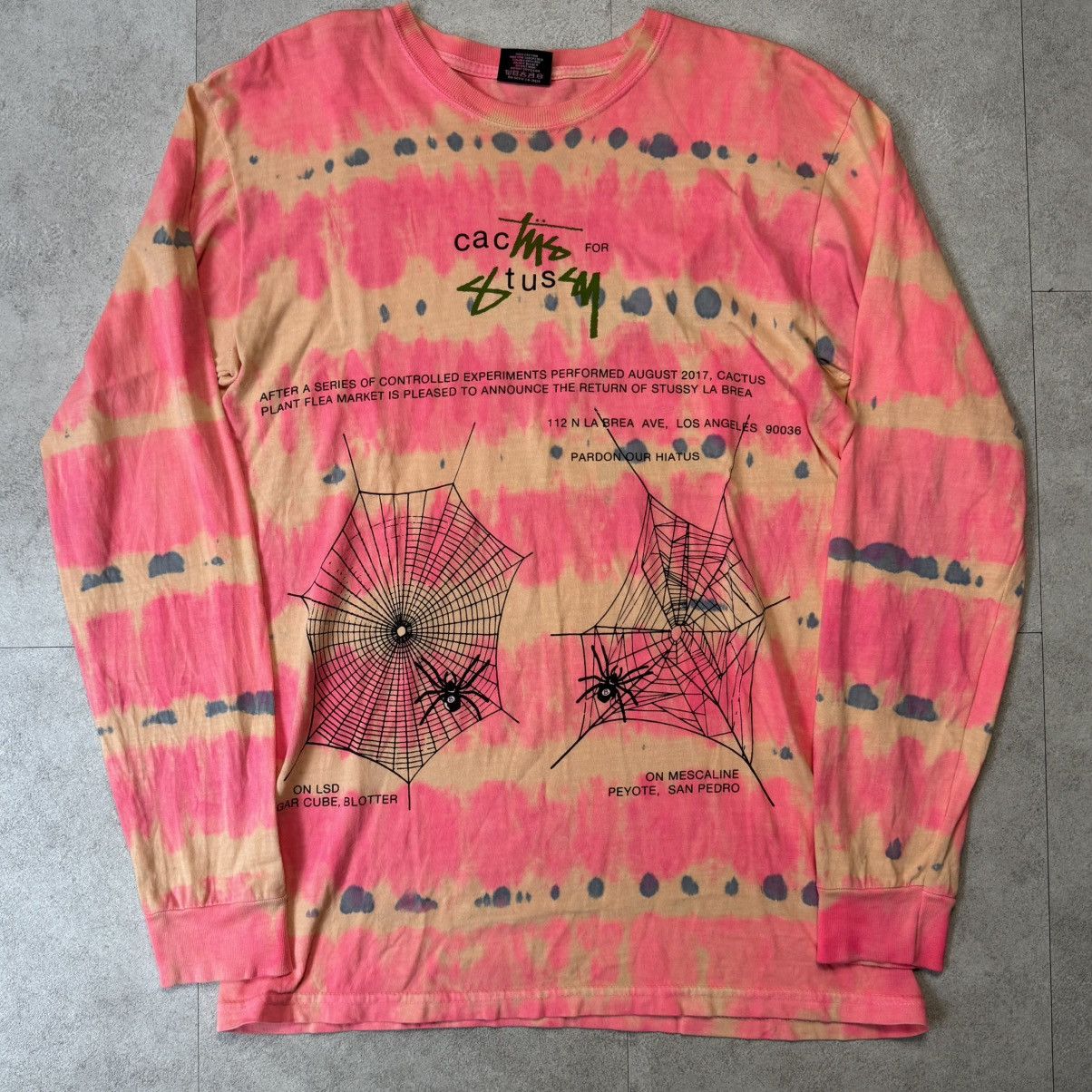 Cactus Plant Flea Market  Stussy Stussy x CPFM 2017 La Brea store Tie Dye  Longsleeve | Grailed