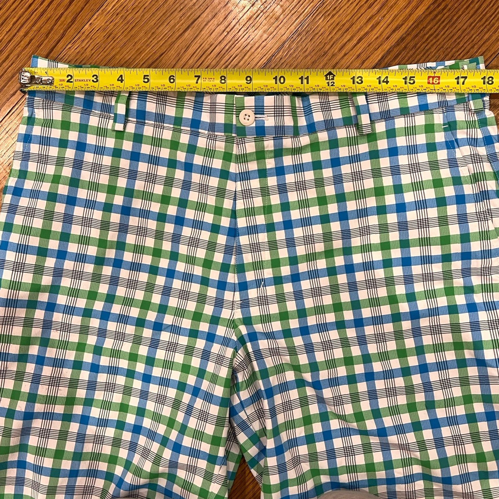 Nike Nike Golf Shorts Dri-Fit Bermuda Mens 36 Green Plaid Gingham Casual Outdoor Preppy 11in Inseam Mens Size US 36 / EU 52 - 3 Thumbnail