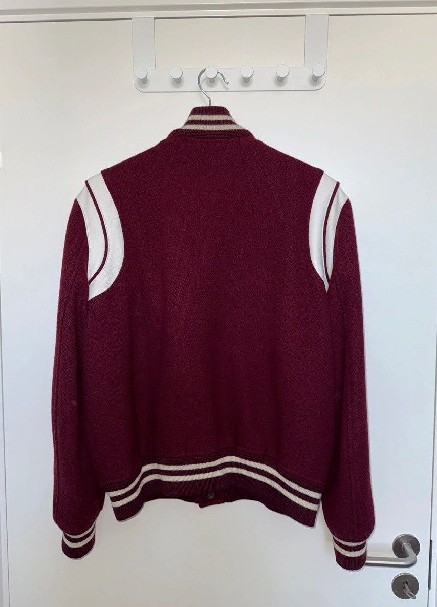 Saint Laurent Paris Saint Laurent Paris Burgundy Teddy Bomber Jacket Size US L / EU 52-54 / 3 - 4 Thumbnail