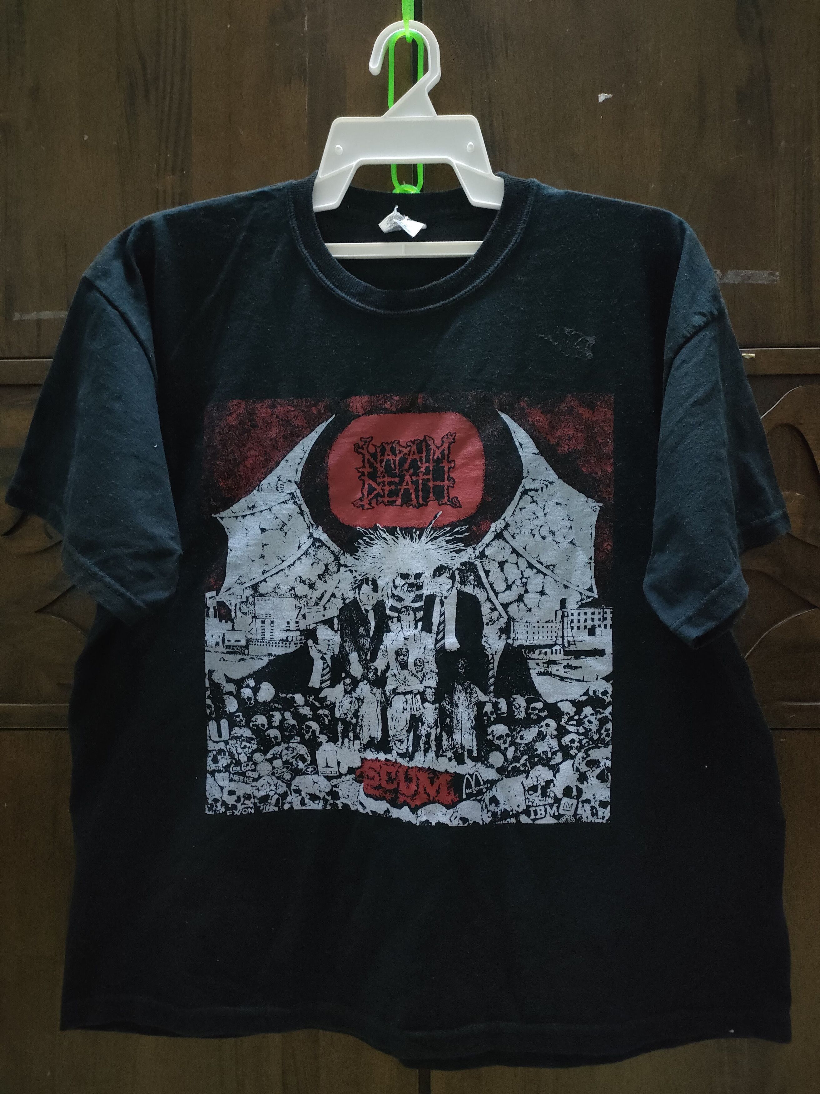 Rock T Shirt × Rock Tees × Vintage Vintage Heavy Metal Napalm Death ...