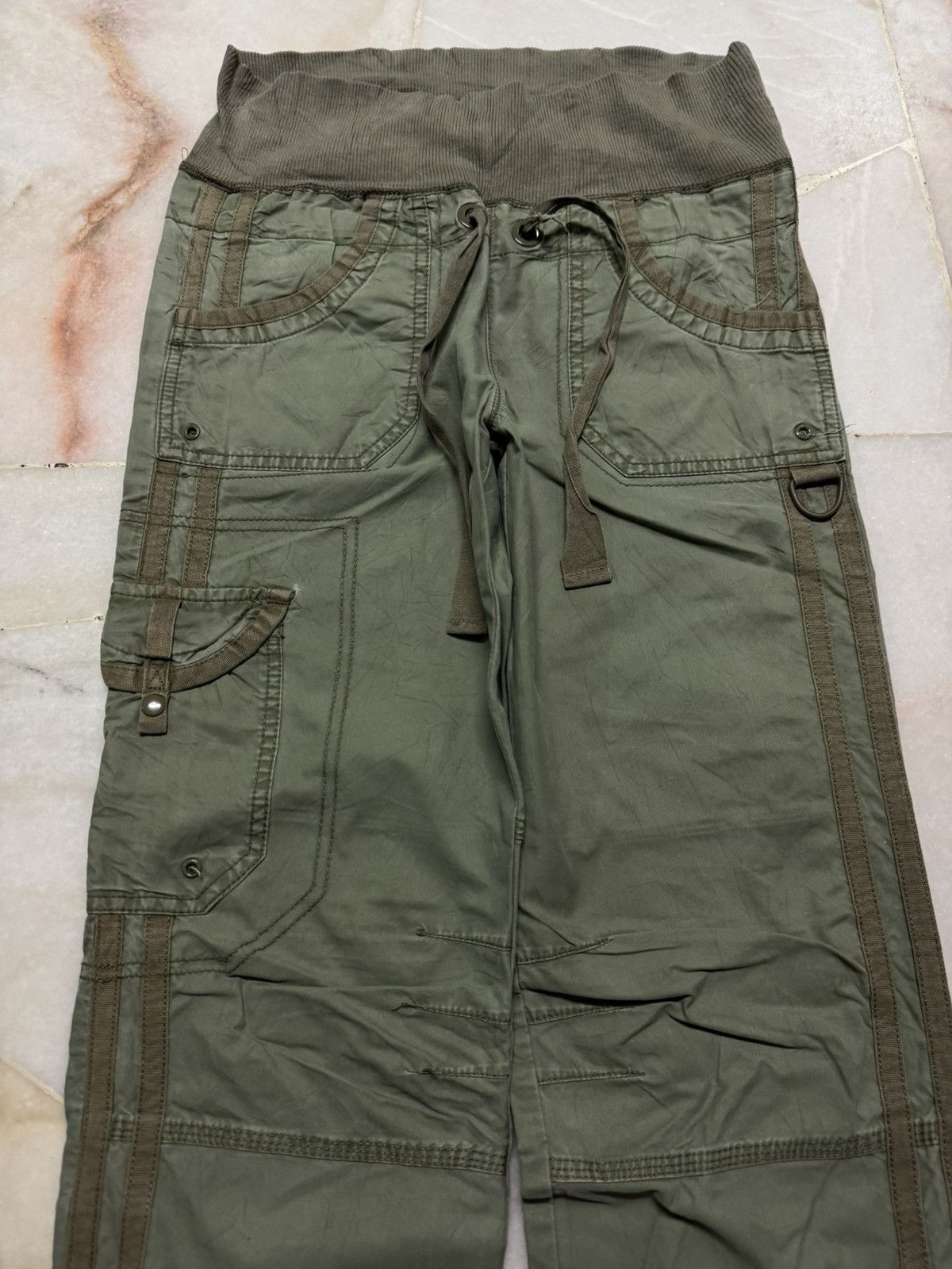 GOA GOA STYLE CARGO BONDAGE PARACHUTE GREEN BY GAP Size US 28 / EU 44 - 2 Thumbnail