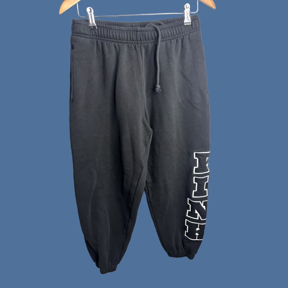 Vintage PINK Victoria's Secret Sweatpants Womens M Black Fleece Jogger Pockets Size 32" / US 10 / IT 46 - 1 Thumbnail