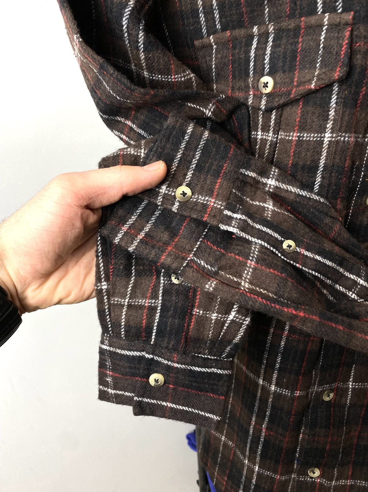 Rap Tees Design Travis Scott Brown Flannel Plaid Shirt Checkered Hype Size US S / EU 44-46 / 1 - 7 Thumbnail