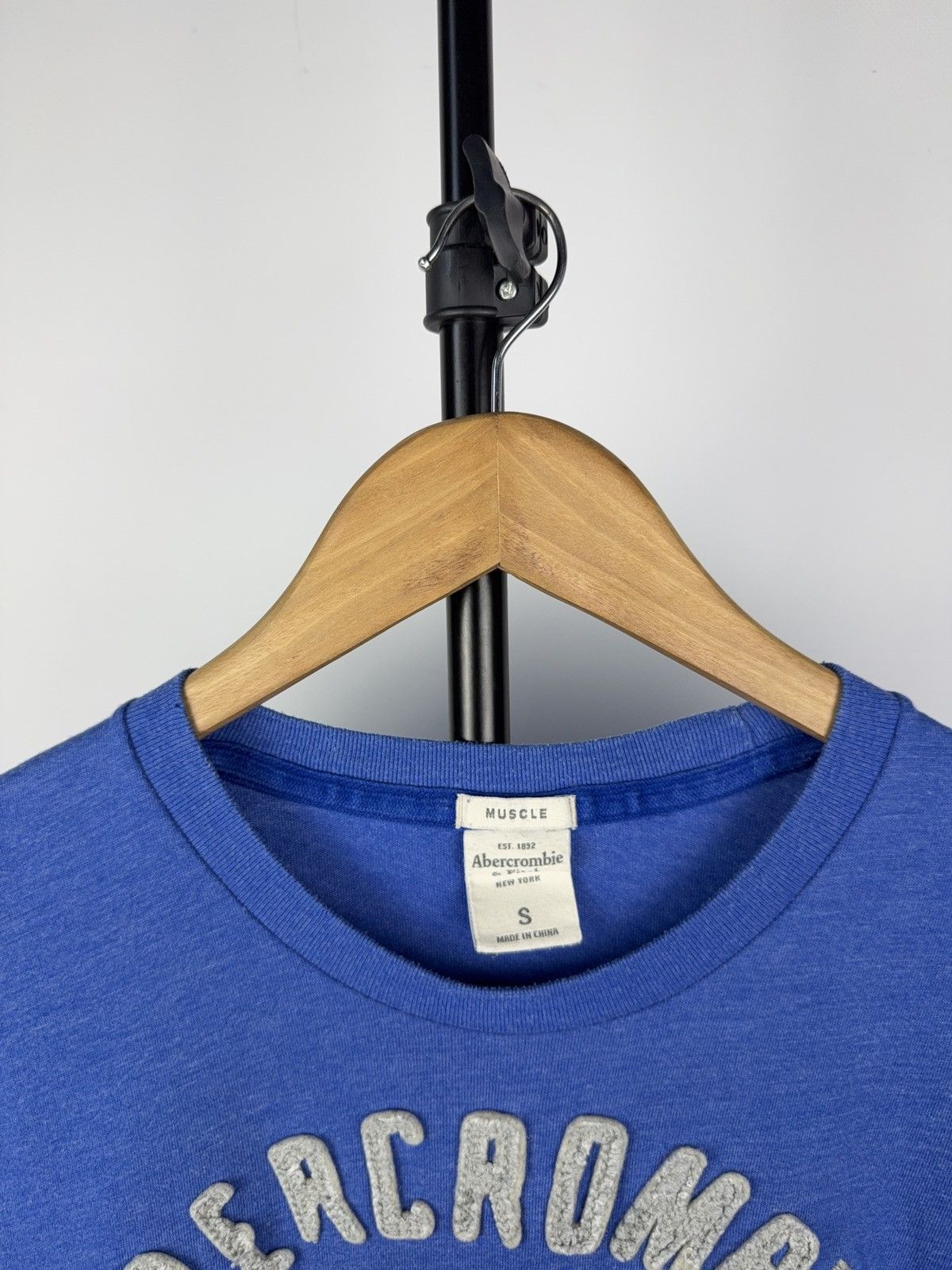 Abercrombie & Fitch × Vintage Abercrombie Muscle Fit Tee Big Logo New York Blue S Vintage Size US S / EU 44-46 / 1 - 3 Thumbnail