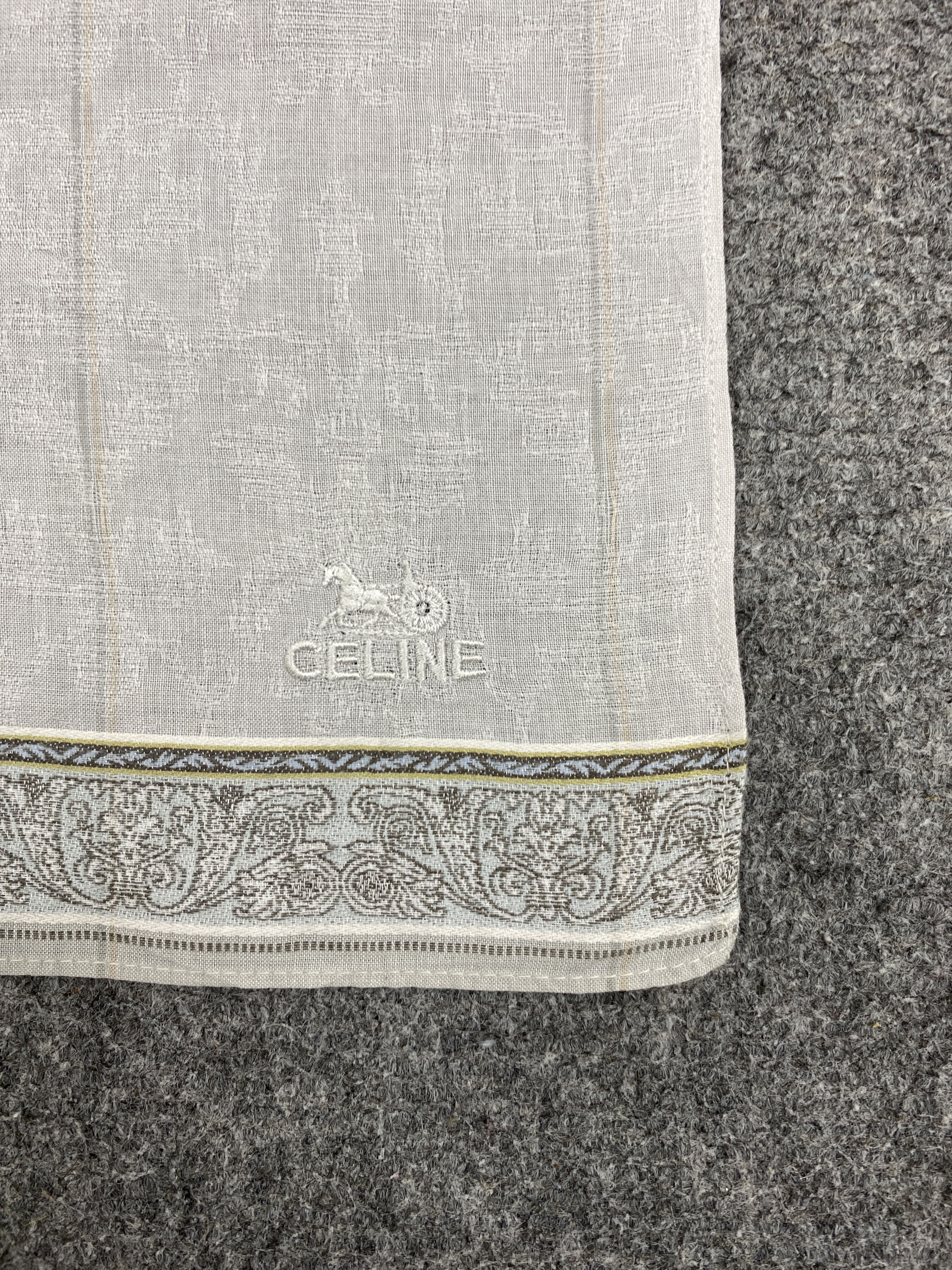 Celine × Vintage Celine Handkerchief / Bandana / Neckerchief HKC0272 Size ONE SIZE - 5 Thumbnail