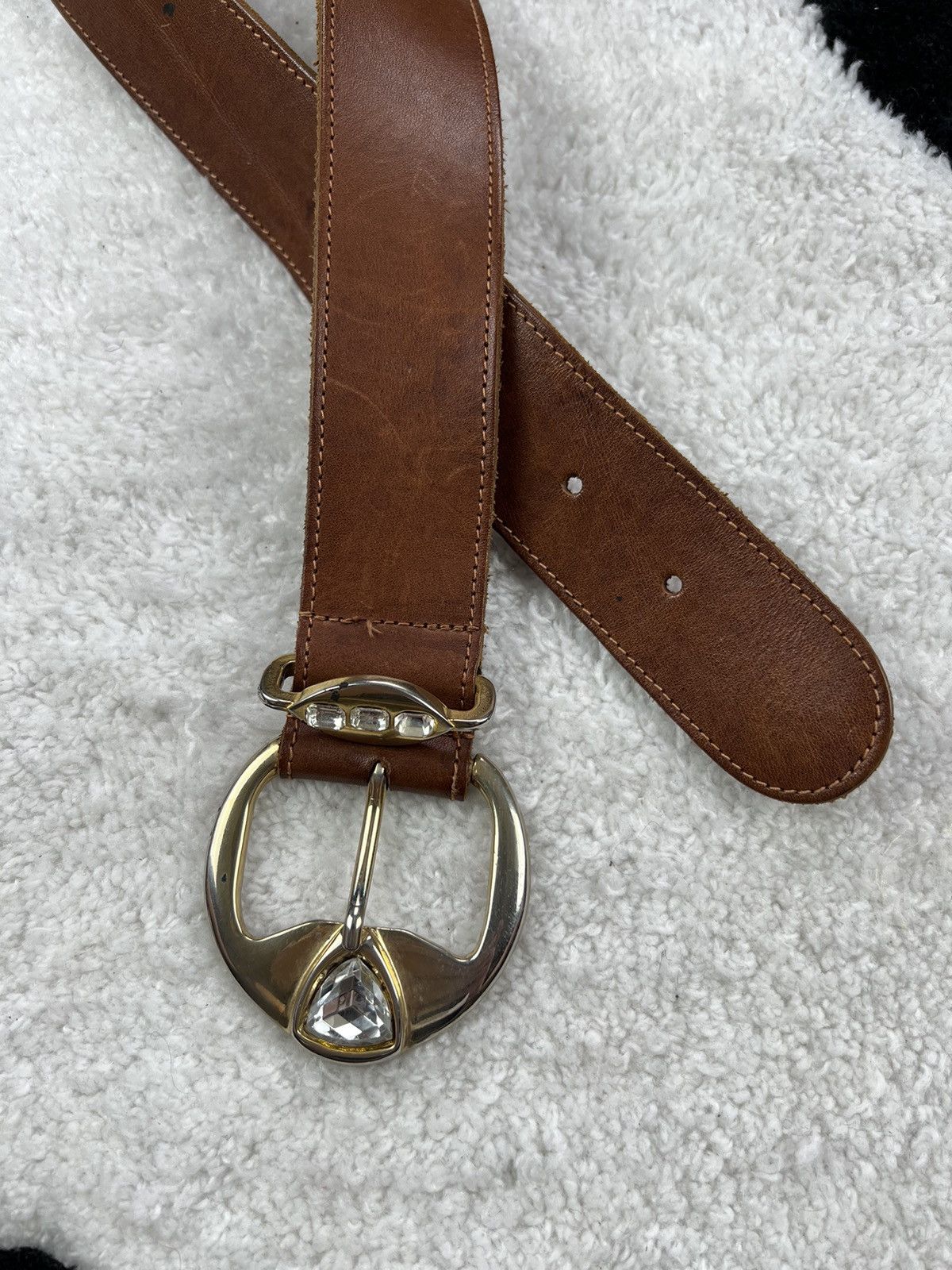 Vintage Vintage XX Secolo Italy Luxury Brown Belt Size ONE SIZE - 3 Thumbnail