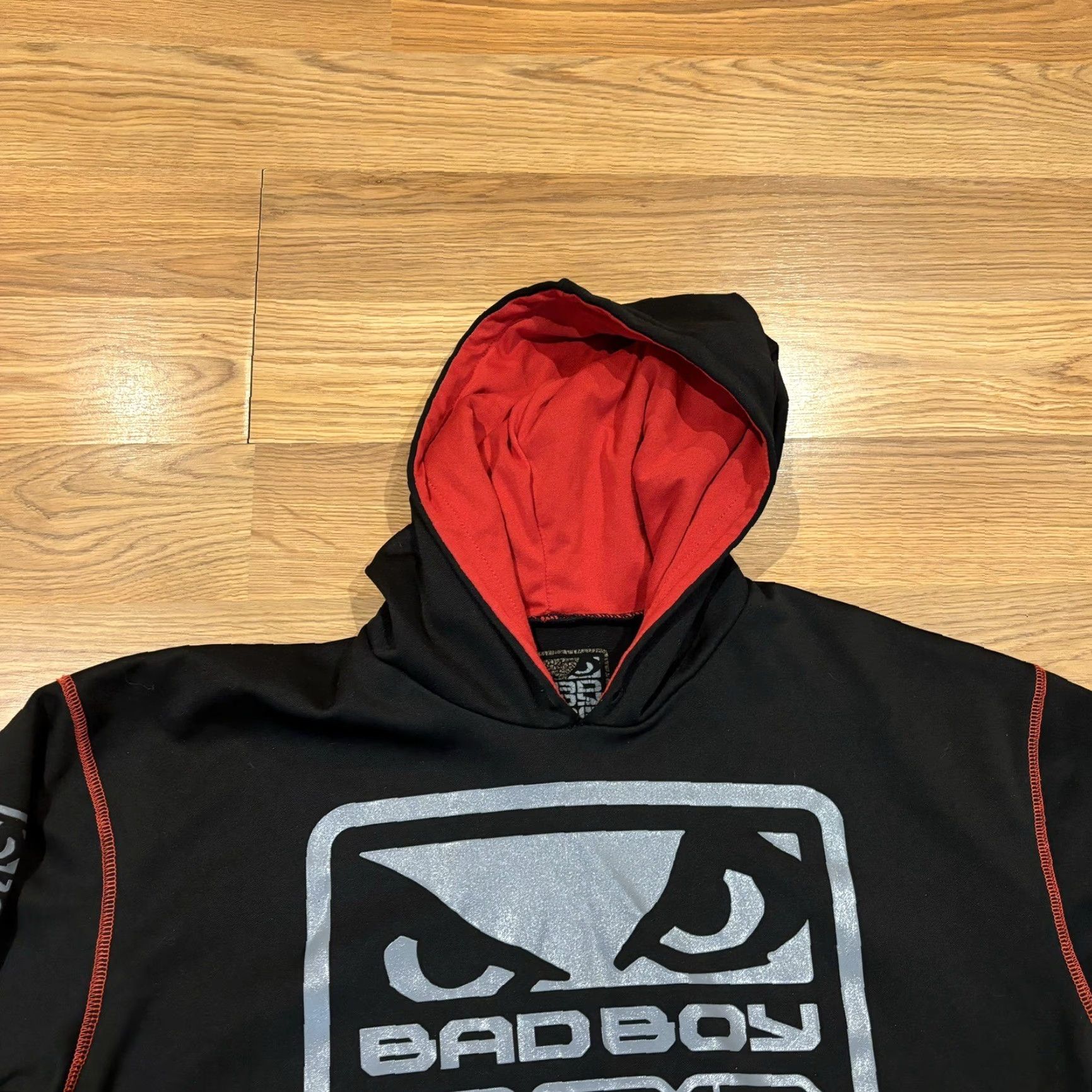 Vintage Bad Boy Pro Series Y2K Hoodie Iconic MMA Memorabilia Black Red Mens Size M Size US M / EU 48-50 / 2 - 4 Thumbnail
