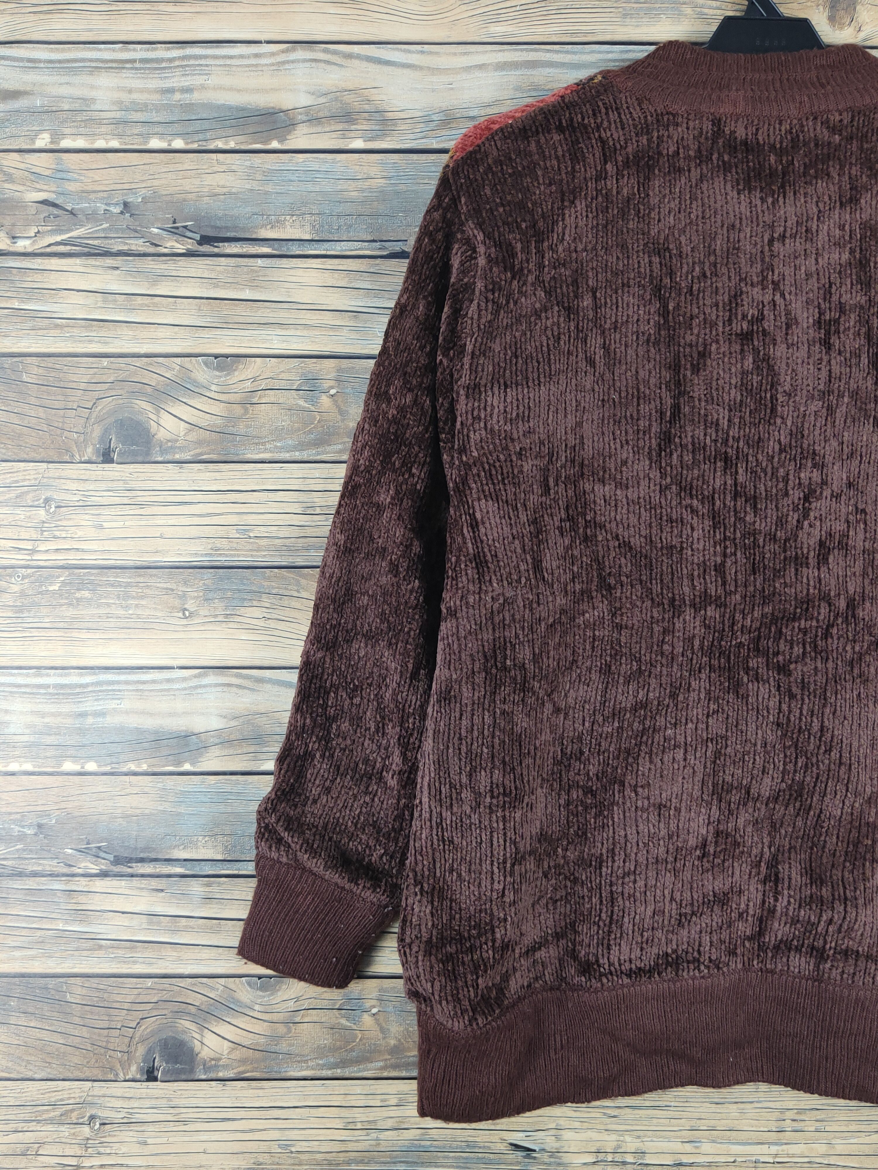 Vintage Bon Carat Dark Brown Knitwear Sweaters #W1668 Size US M / EU 48-50 / 2 - 8 Thumbnail