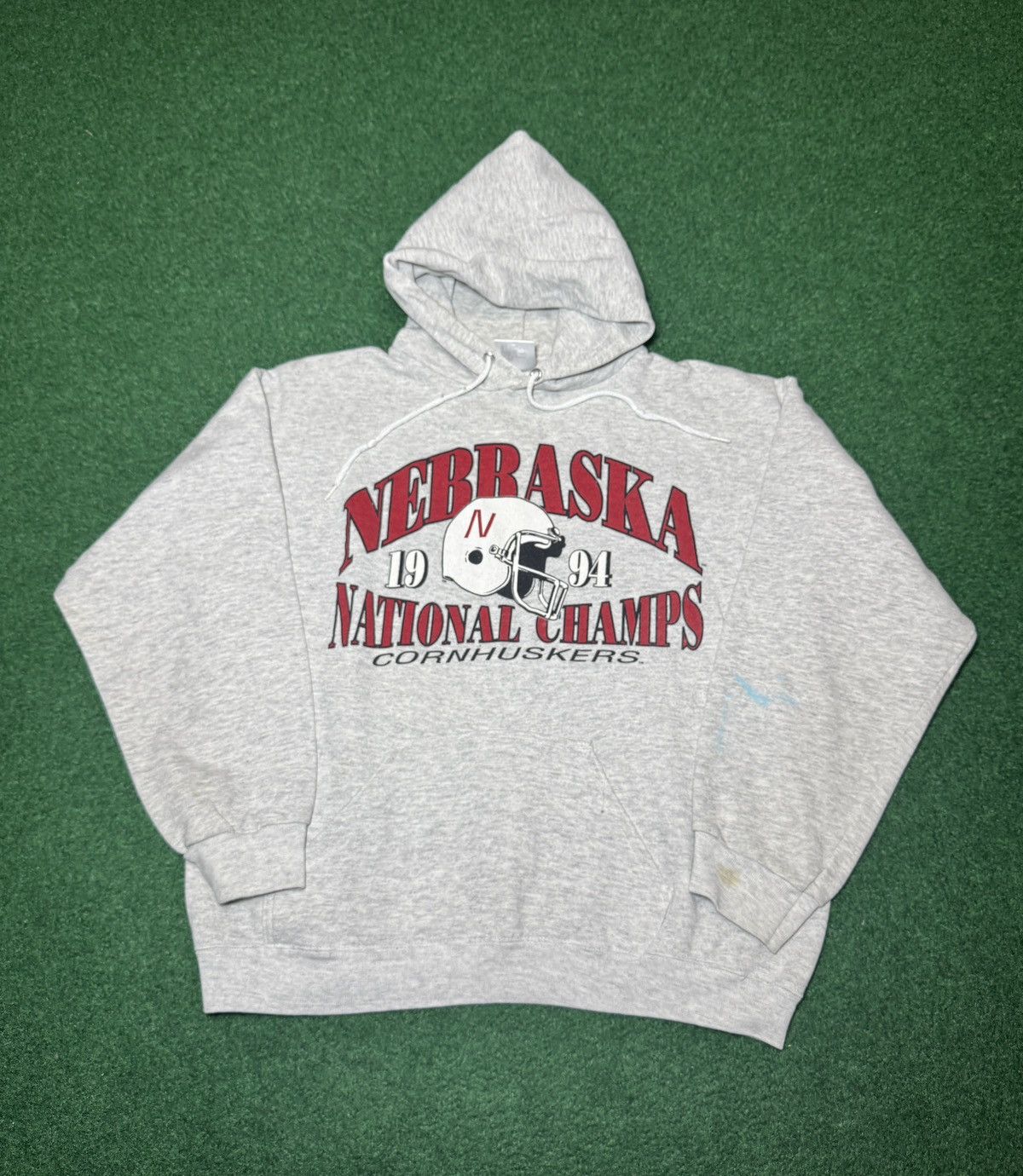 Vintage Vintage 90s Nebraska Cornhuskers National Champs S/M Hoodie Size US S / EU 44-46 / 1 - 1 Thumbnail