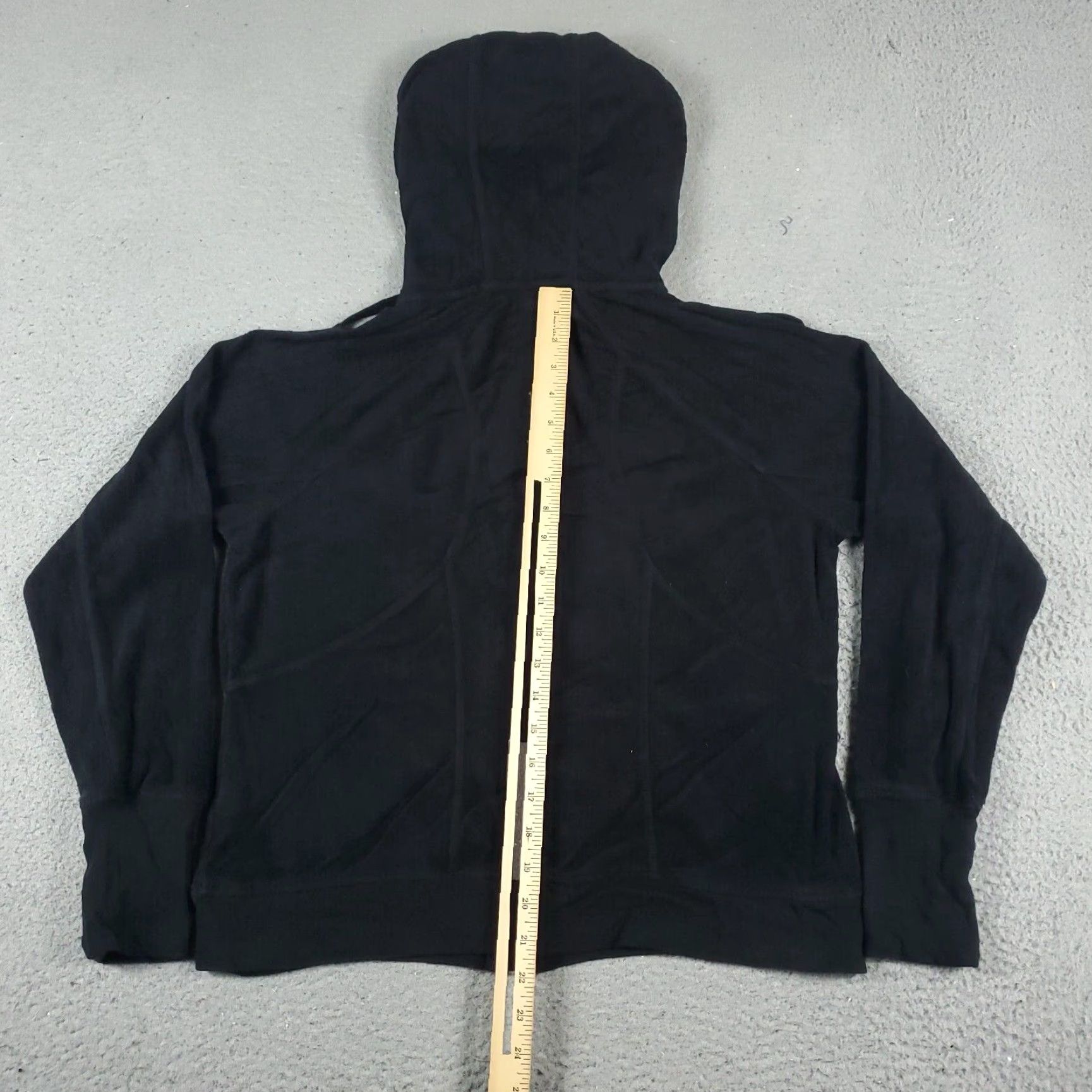 Tommy Hilfiger Tommy Hilfiger Hoodie Womens Large Black Full Zip Sweatshirt Cotton Blend Size L / US 10 / IT 46 - 6 Thumbnail