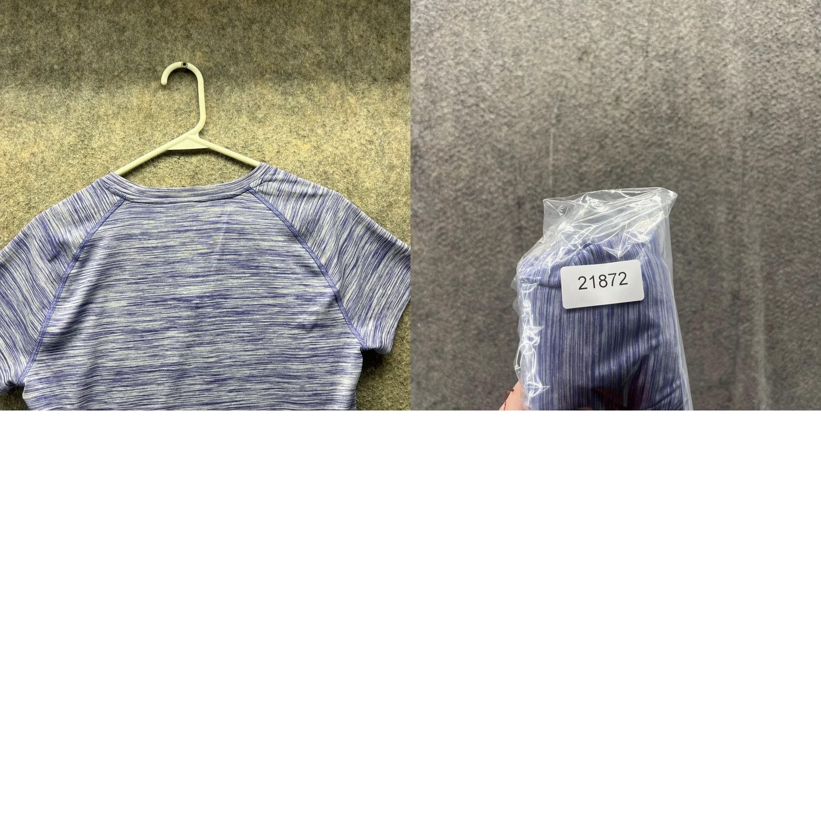 Adidas VINTAGE Adidas Shirt Women Medium Heather Blue V Neck Climalite Knit Polyester Short Sleeve Casual Basic All Seasons Women Size M Size M / US 6-8 / IT 42-44 - 9 Thumbnail
