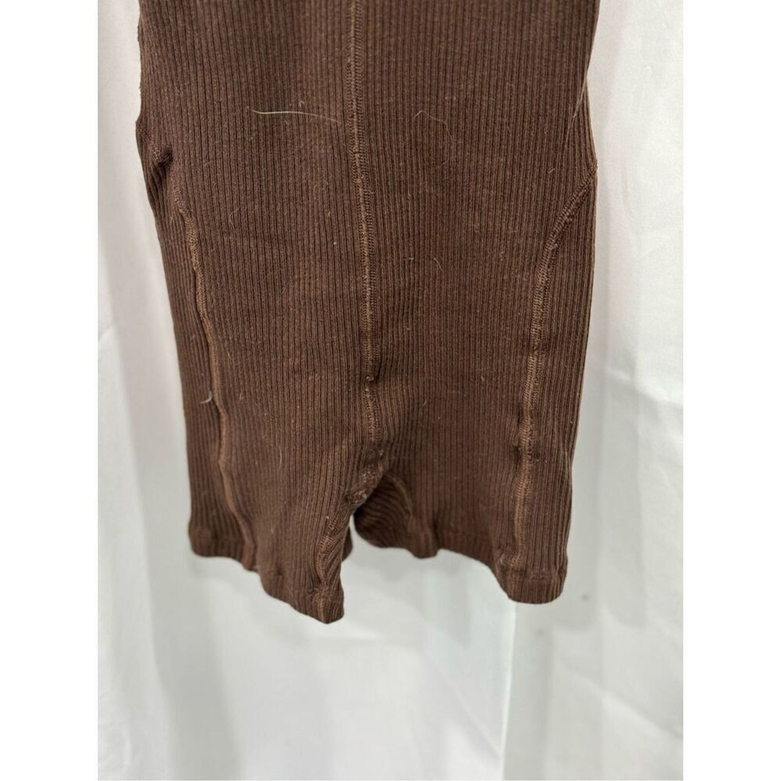 Other Year of Ours lounge dark oak ribbed brown romper | Sz XS Size 26" / US 2 / IT 38 - 5 Thumbnail