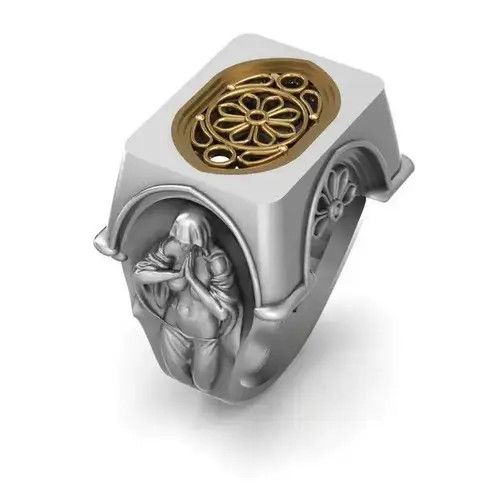 Other S925 ViSilver Virgin Mary Prayer Ring Size ONE SIZE - 3 Thumbnail