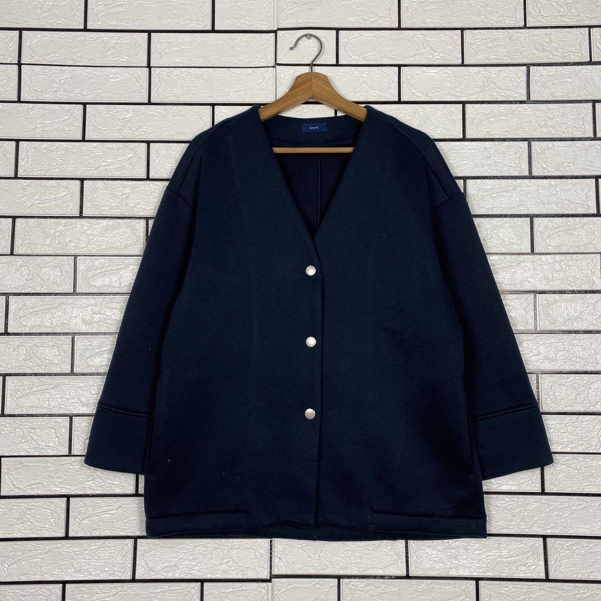 Japanese Brand Vintage Oversize Snap Button Jacket Ships Issey Miyake Size US M / EU 48-50 / 2 - 2 Thumbnail