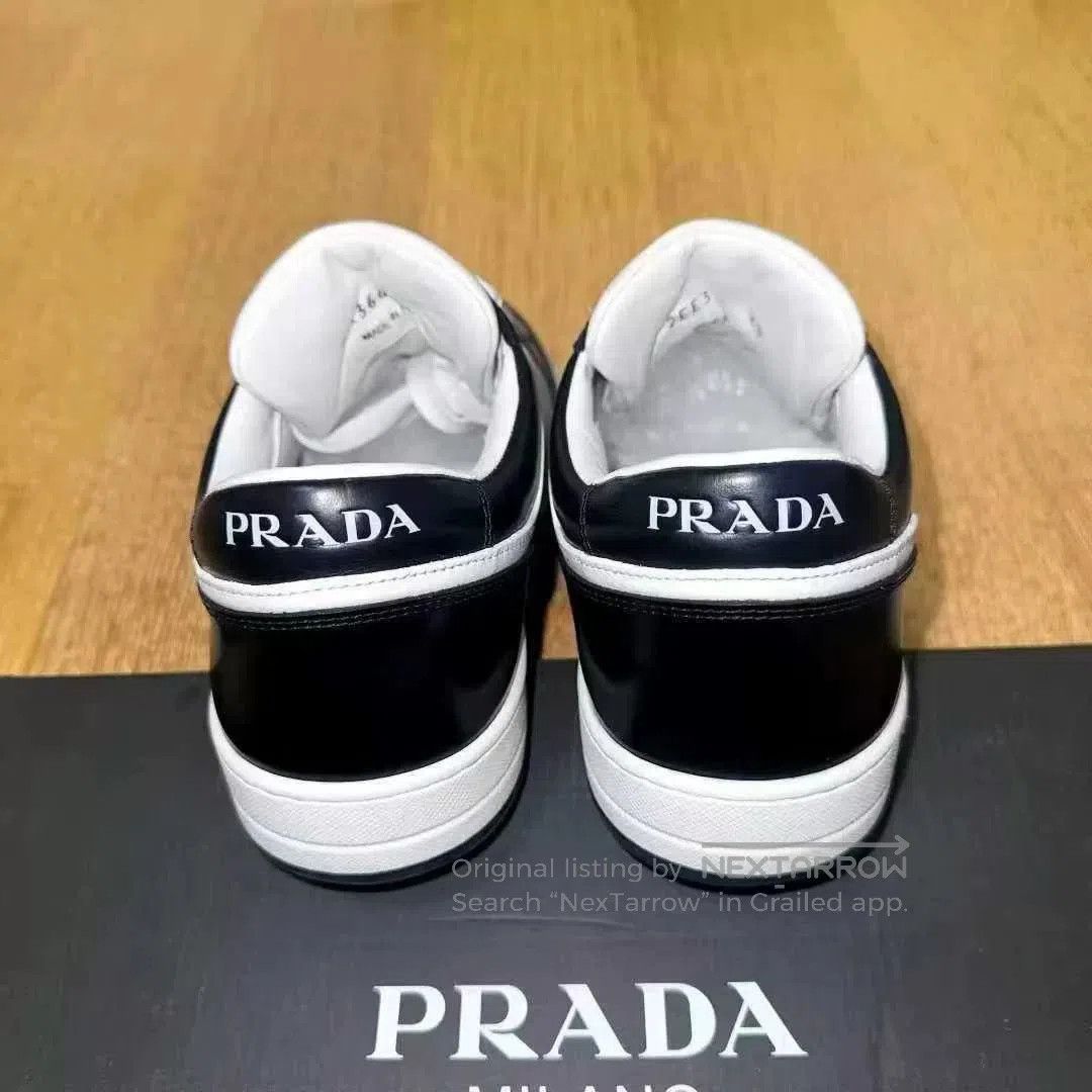 Prada prada black and white logo sneakers size 41.5. Size US 7.5 / EU 40-41 - 5 Thumbnail