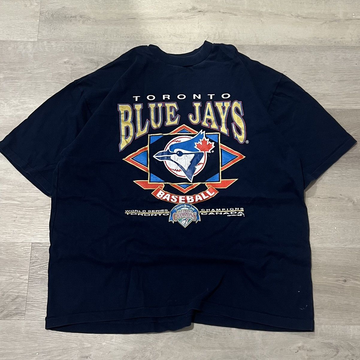 MLB Vintage 1992 Toronto Blue Jays World Series Champions tee Size US L / EU 52-54 / 3 - 1 Thumbnail